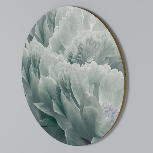 TREE PEONIES Arte de Parede Redonda