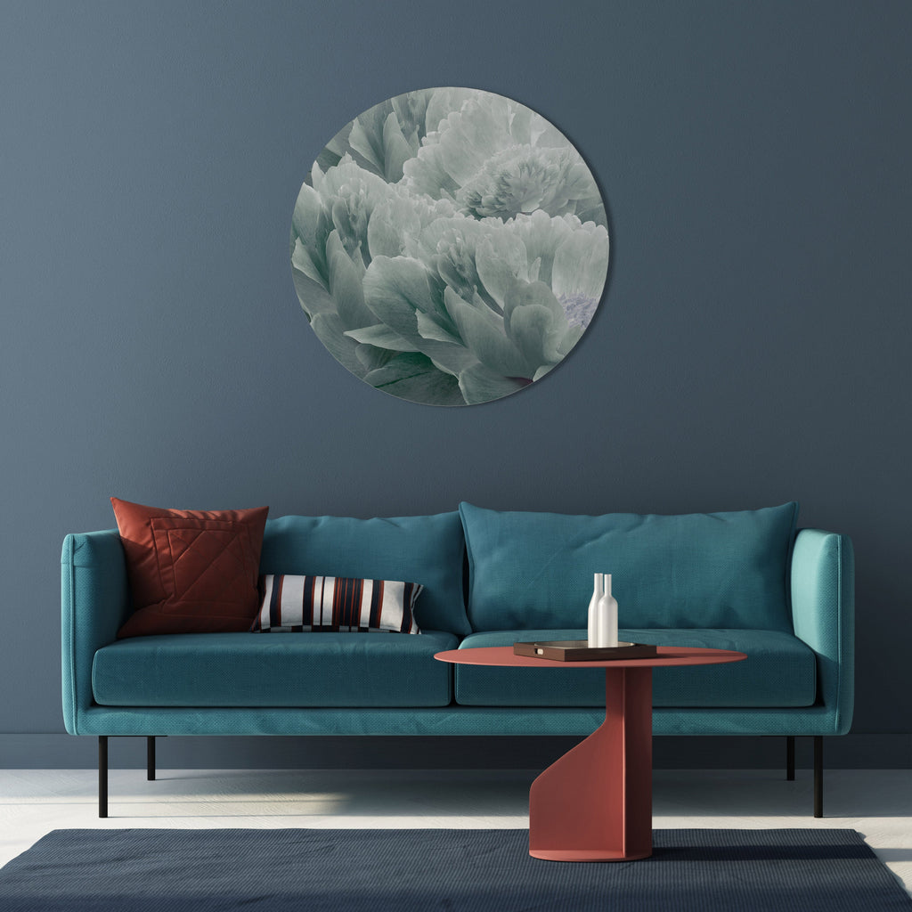 TREE PEONIES Round Wall Art