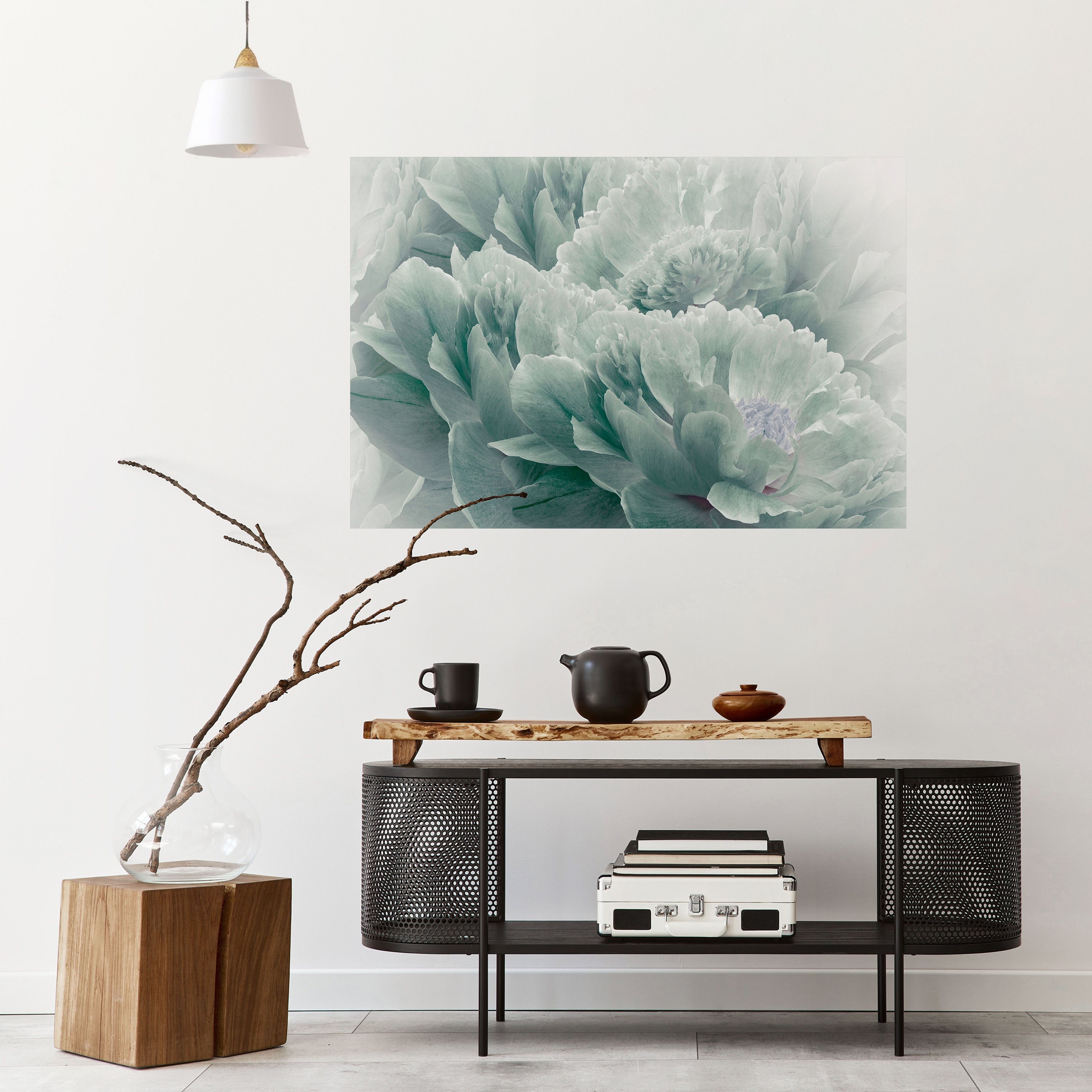 TREE PEONIES Peel and Stick Horizontal Poster