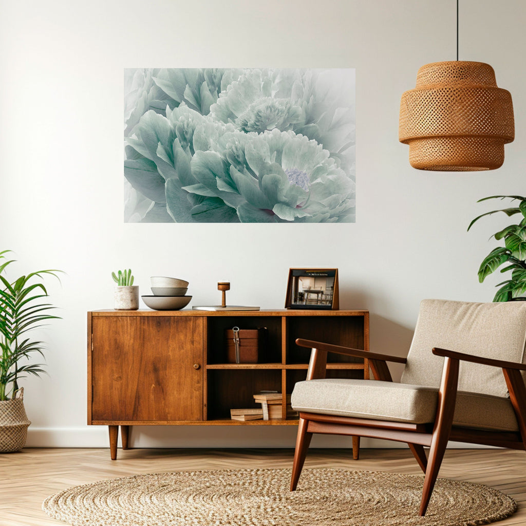 TREE PEONIES Peel and Stick Horizontal Poster