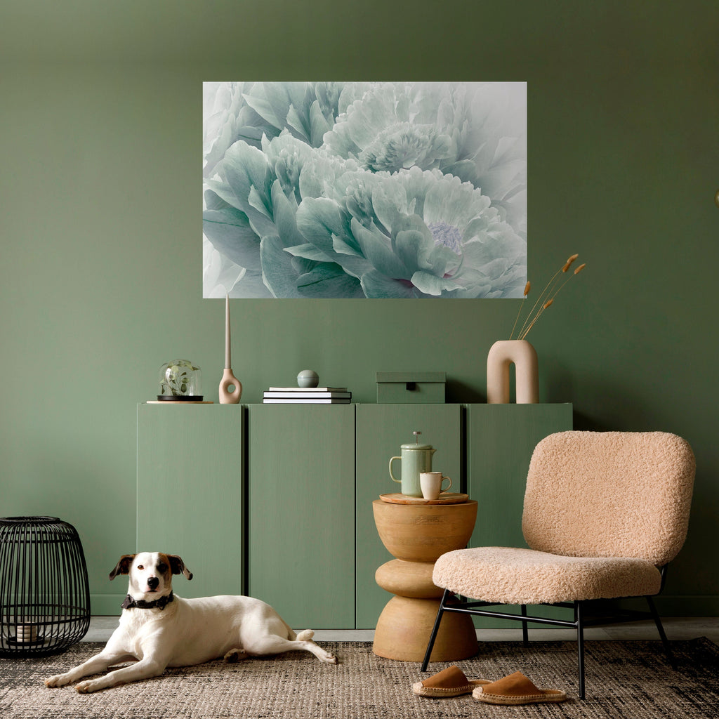 TREE PEONIES Peel and Stick Horizontal Poster