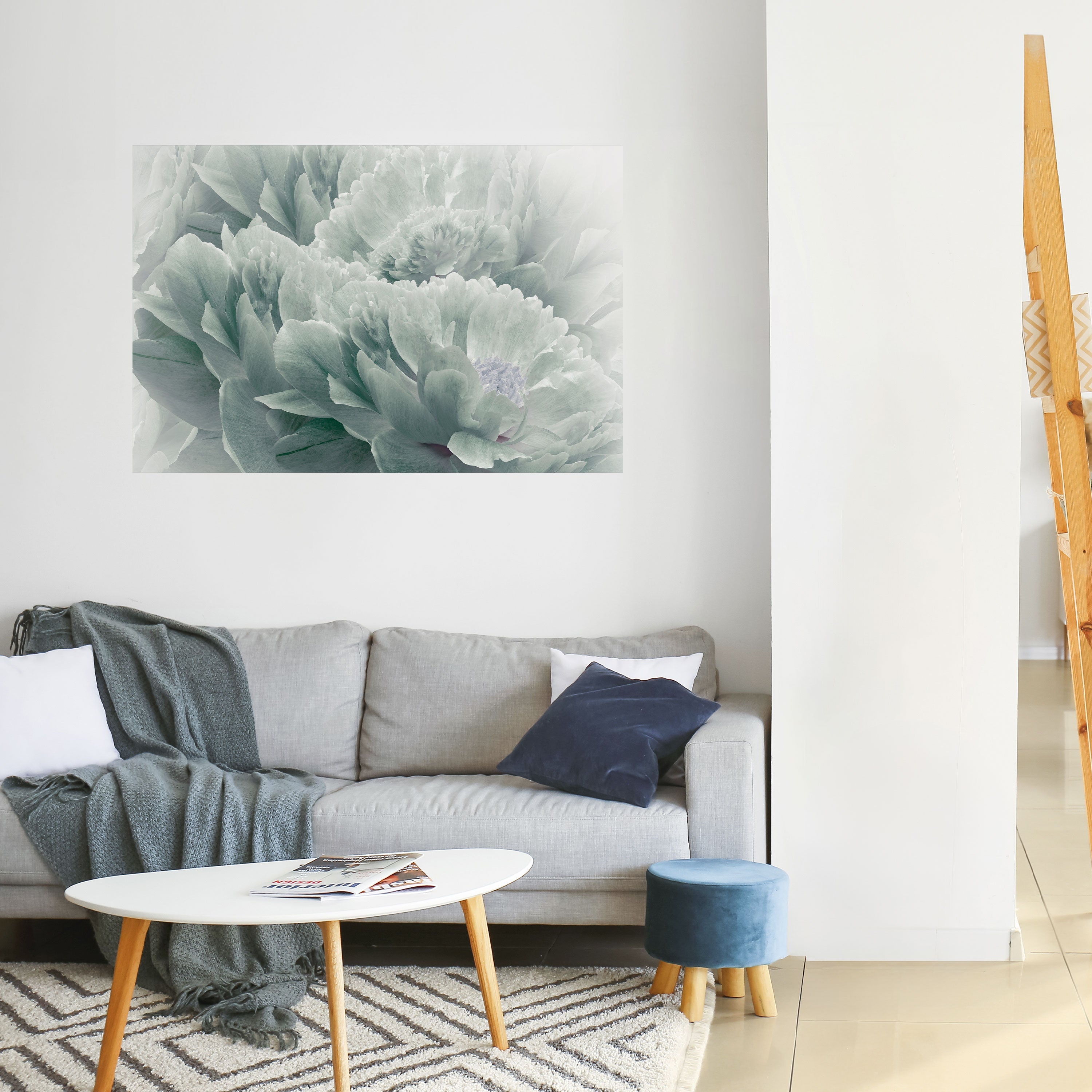 TREE PEONIES Peel and Stick Horizontal Poster