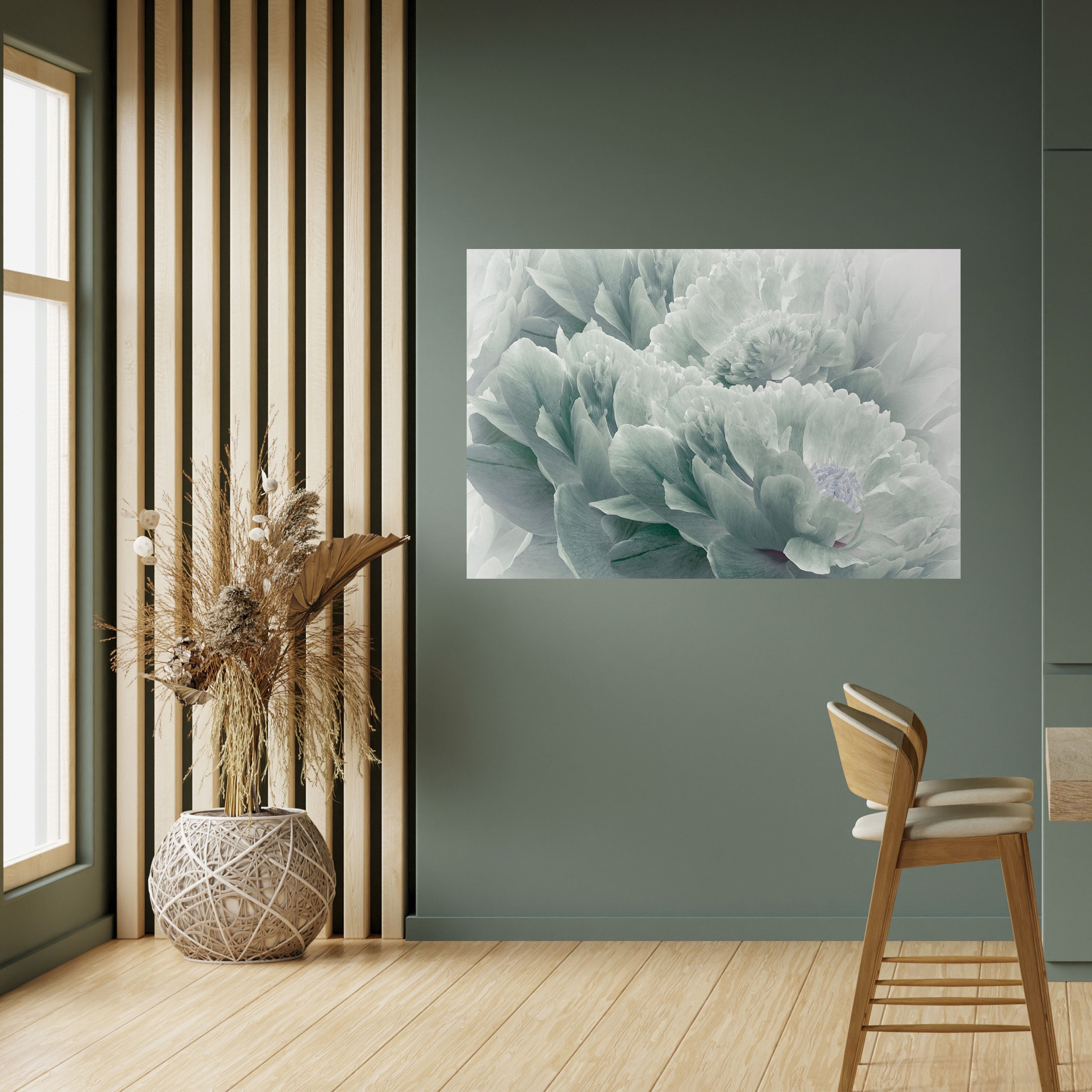 TREE PEONIES Peel and Stick Horizontal Poster