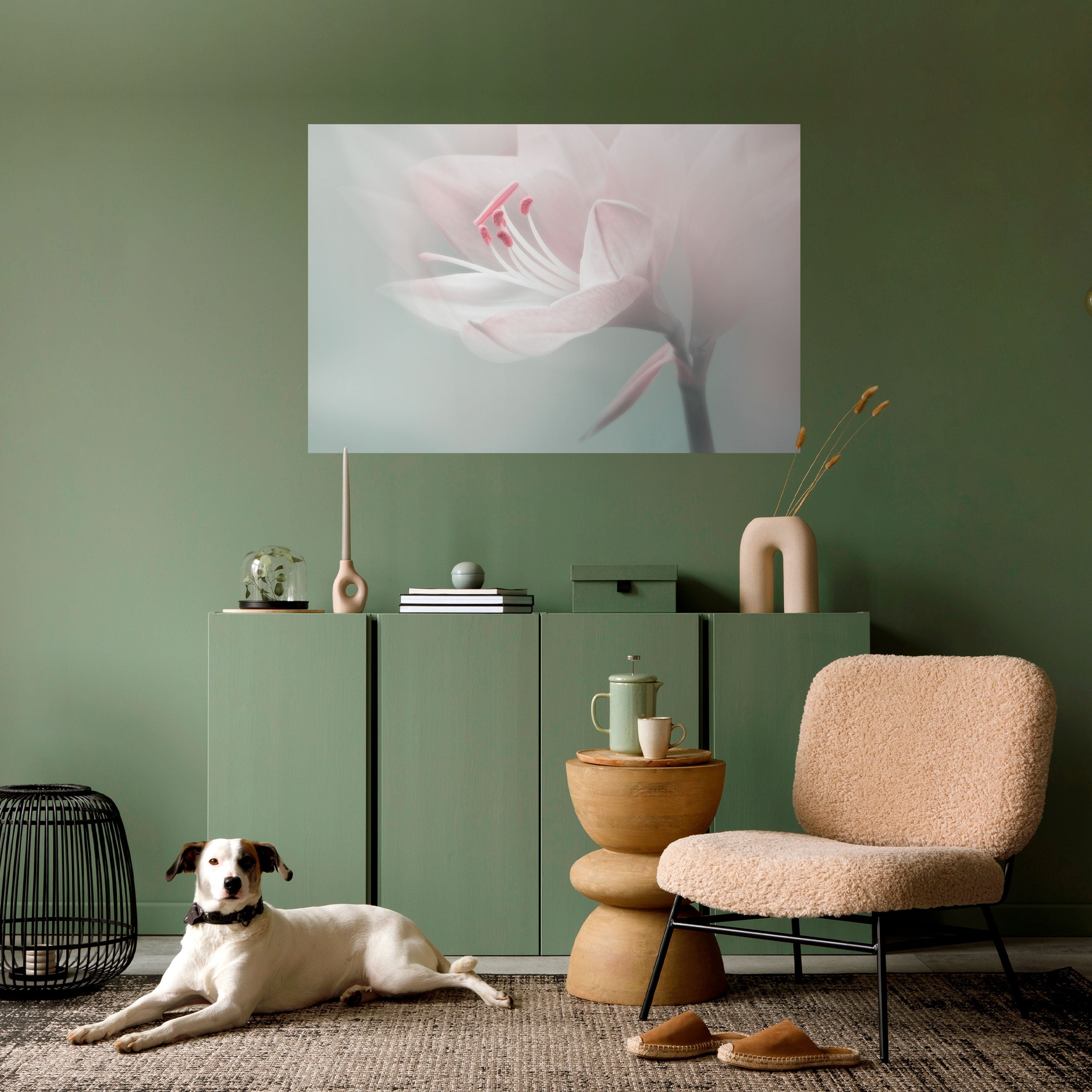 GENTLE LILY Peel and Stick Horizontal Poster