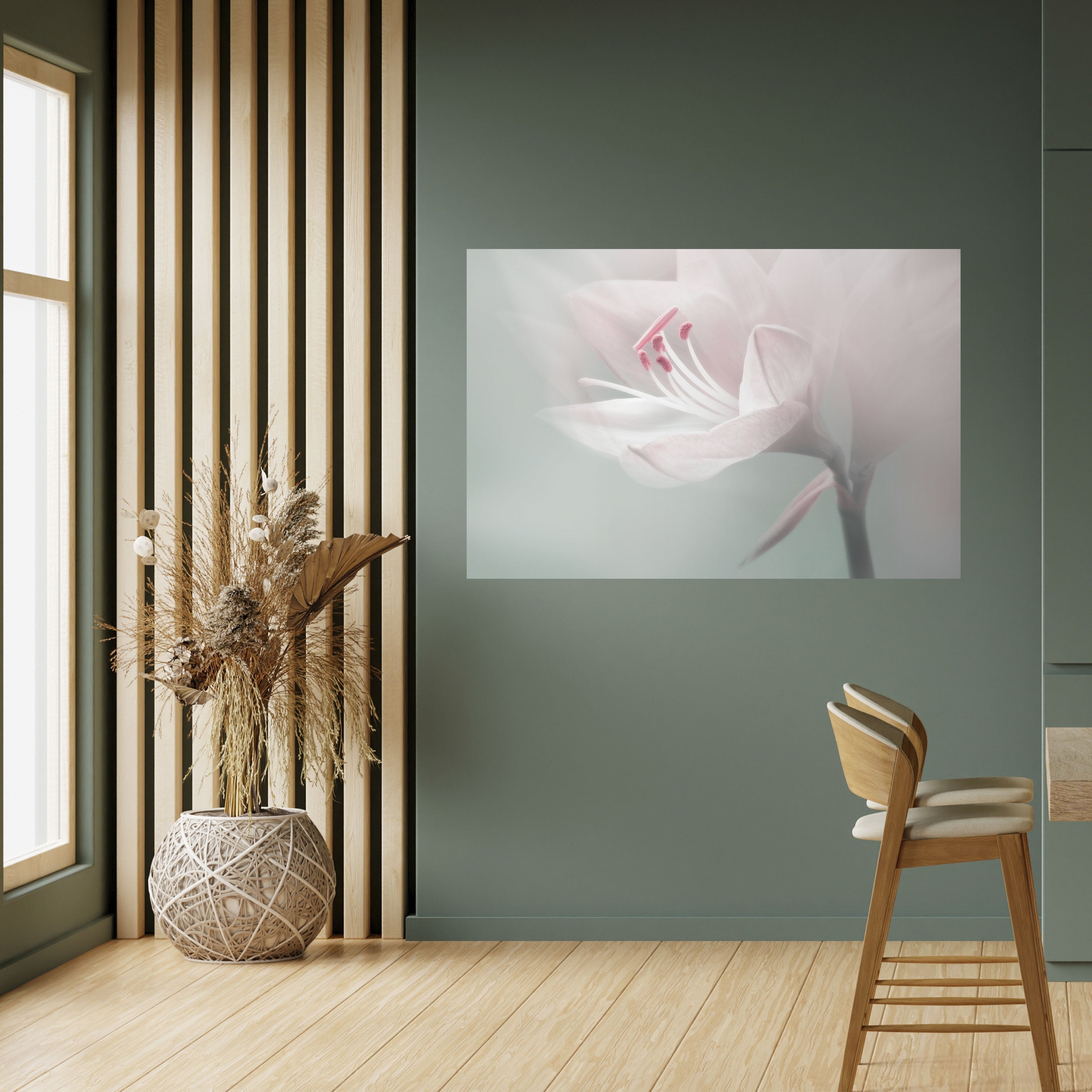 GENTLE LILY Peel and Stick Horizontal Poster
