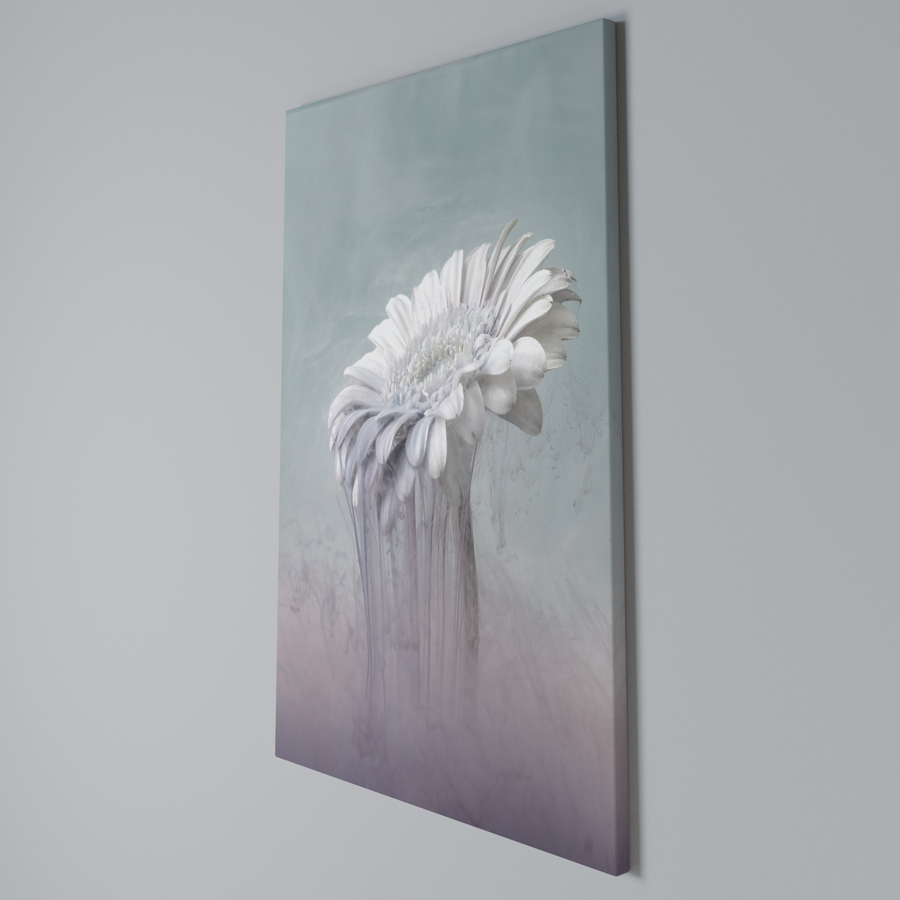 MELTING GERBERA Quadro em tela vertical
