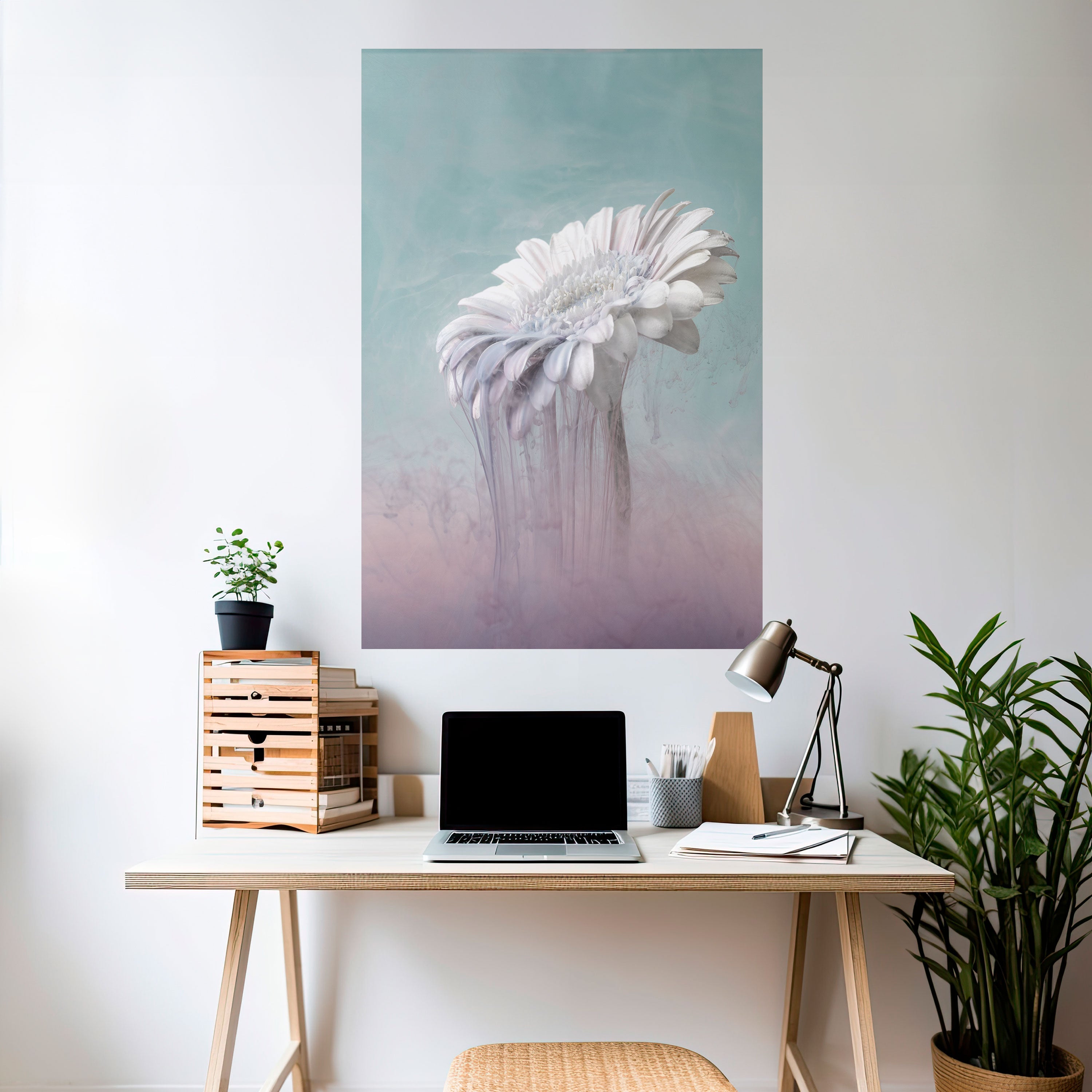 MELTING GERBERA Poster Vertical Autocolante