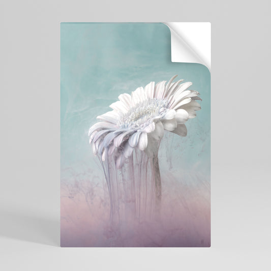 MELTING GERBERA Póster Autocolante Vertical