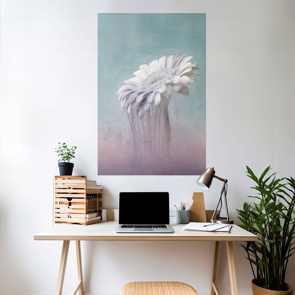MELTING GERBERA Poster Vertical Autocolante