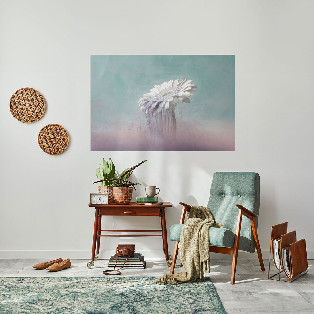 MELTING GERBERA Poster Horizontal Autocolante