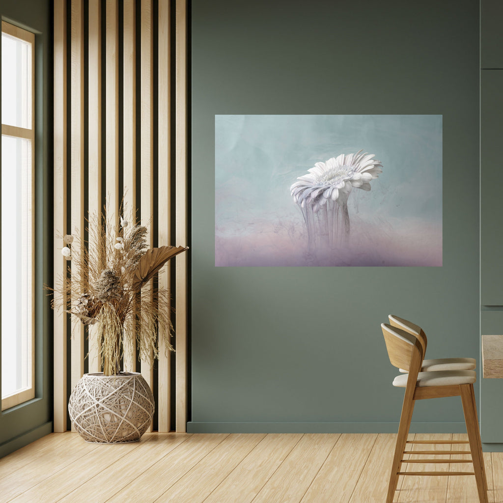 MELTING GERBERA Poster Horizontal Autocolante