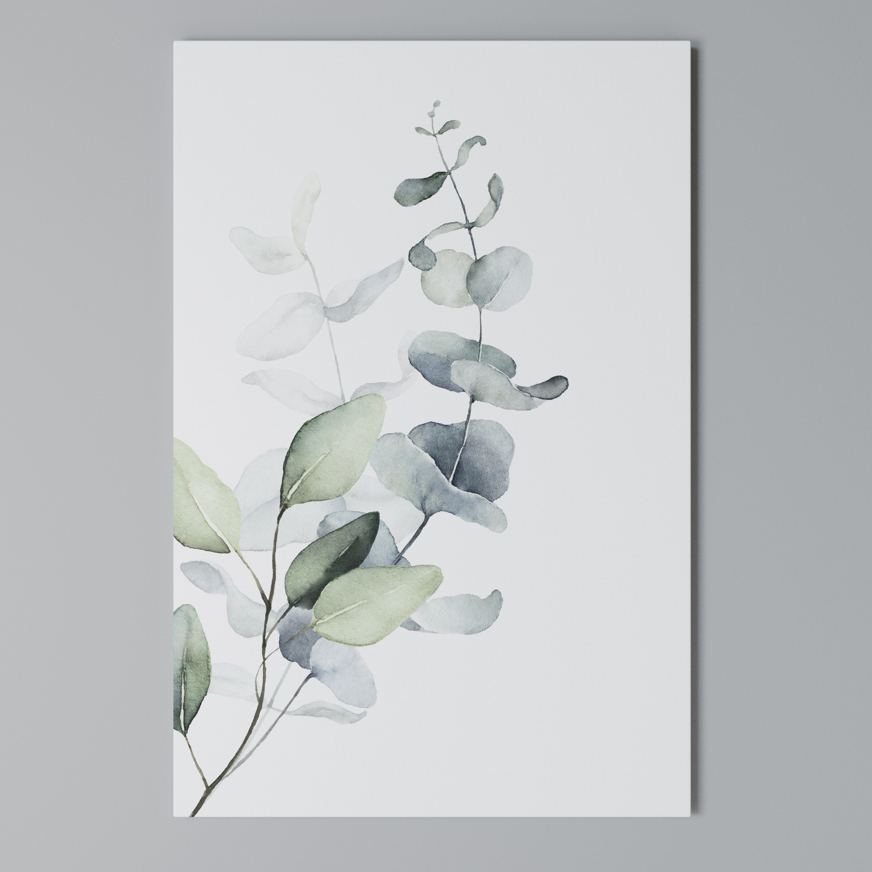AQUA LEAF SYMPHONY Quadro em tela vertical