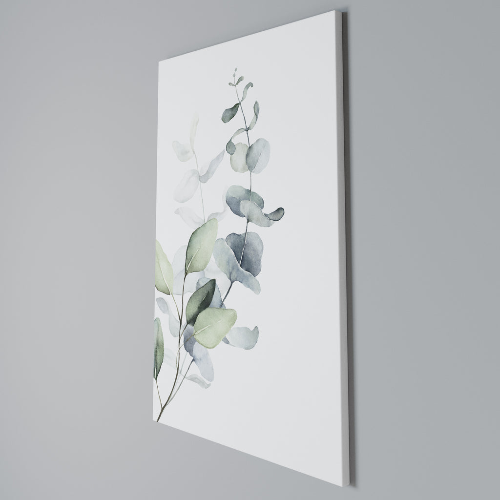 AQUA LEAF SYMPHONY Quadro em tela vertical