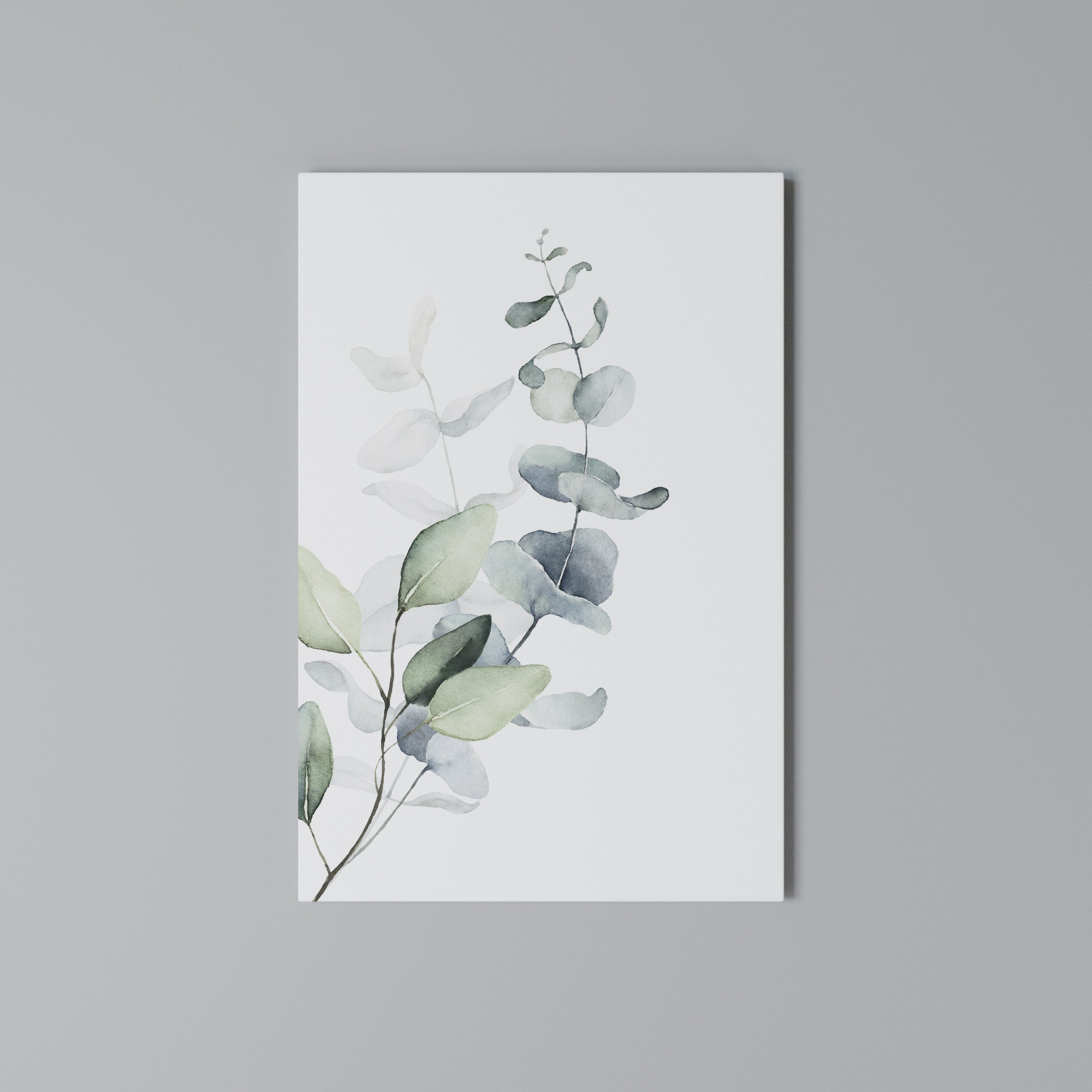 AQUA LEAF SYMPHONY Quadro em tela vertical