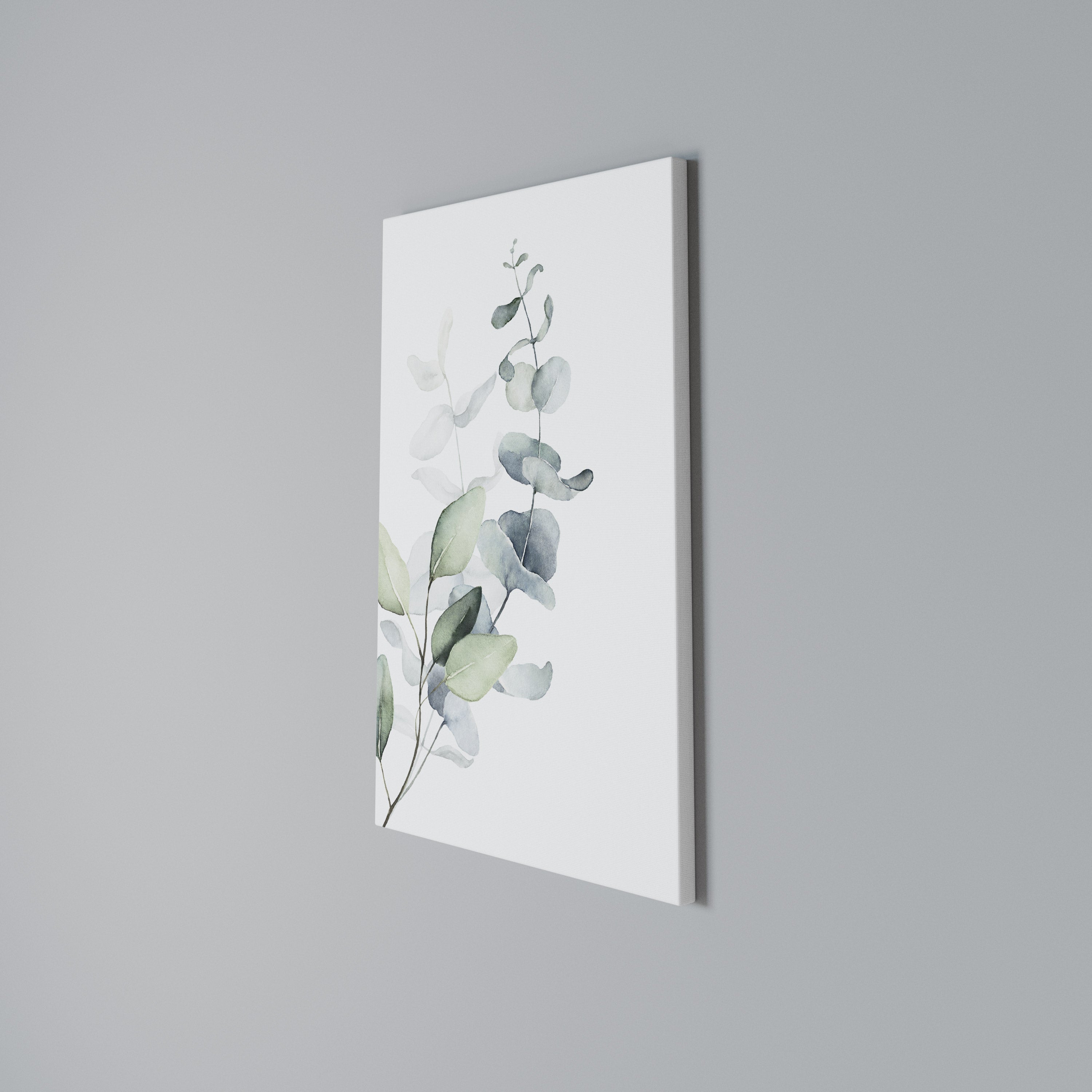 AQUA LEAF SYMPHONY Quadro em tela vertical