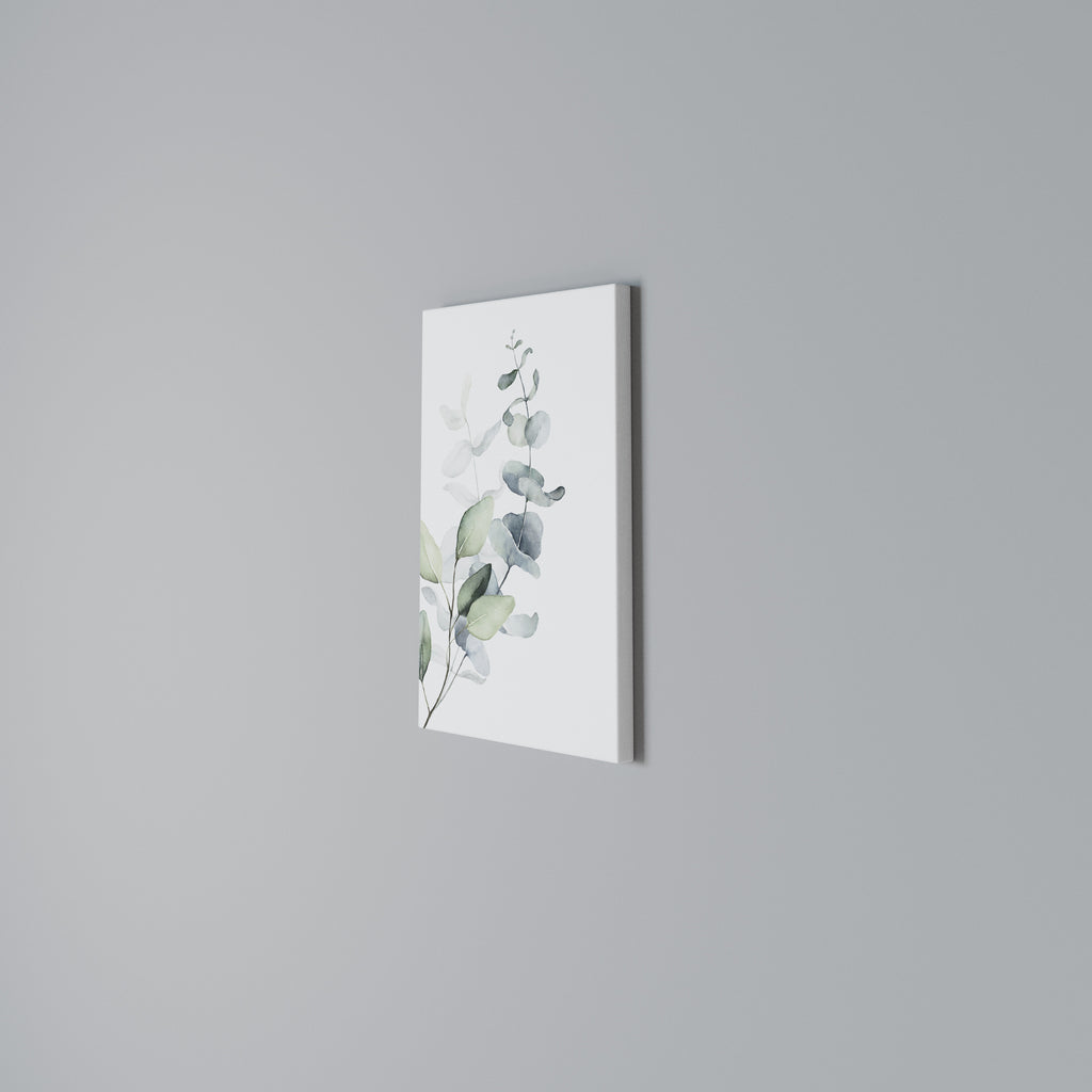 AQUA LEAF SYMPHONY Quadro em tela vertical