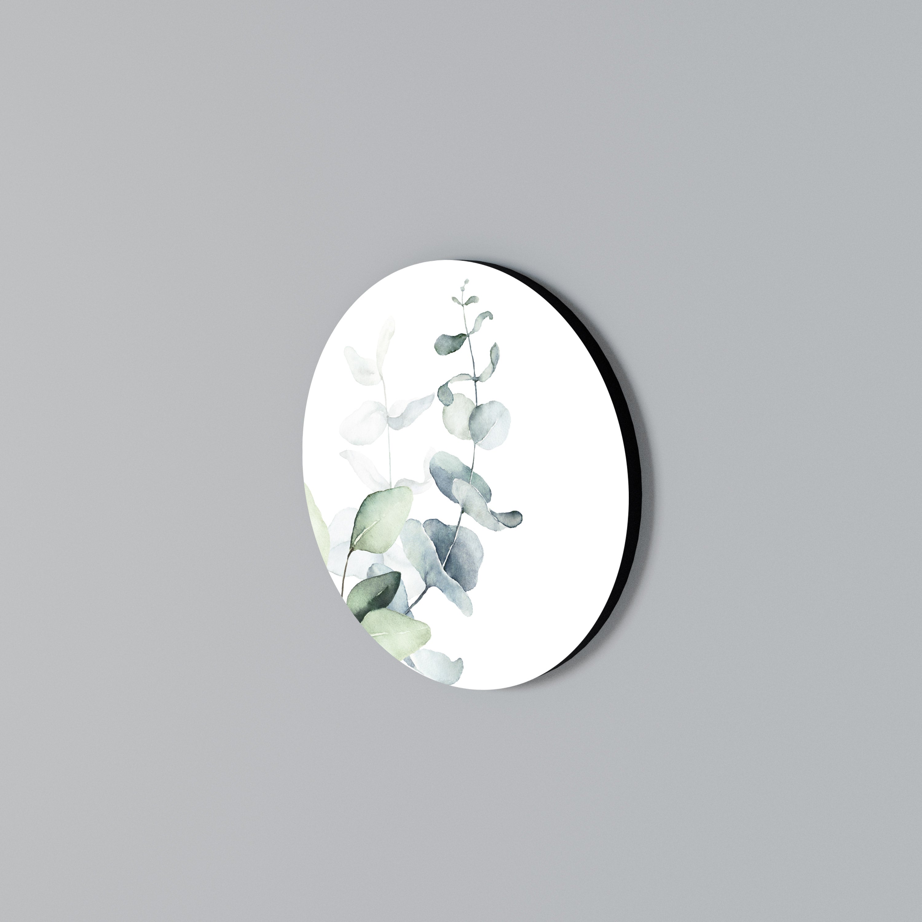 AQUA LEAF SYMPHONY Arte de Parede Redonda