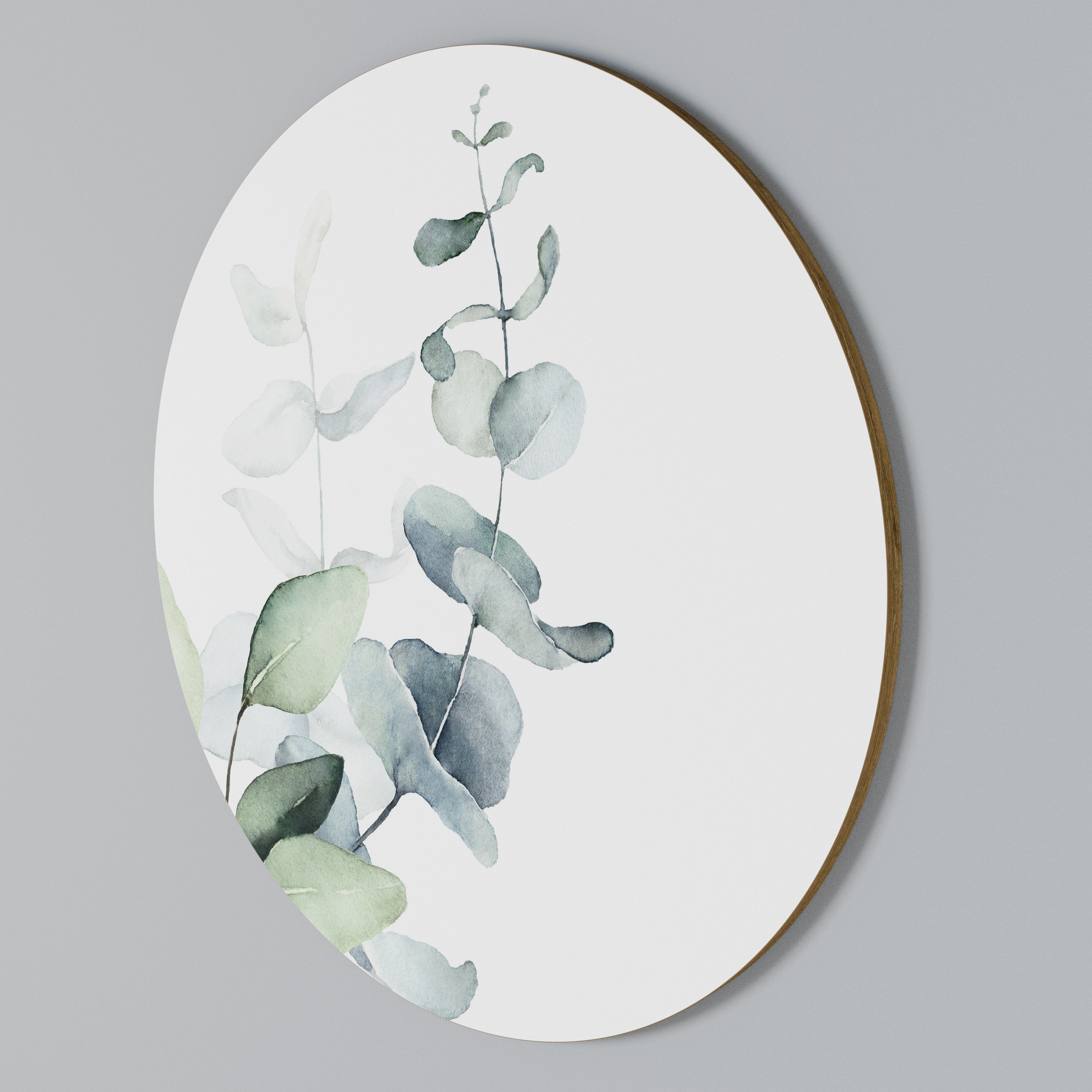 AQUA LEAF SYMPHONY Arte de Parede Redonda