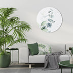 AQUA LEAF SYMPHONY Quadro Redondo Decorativo
