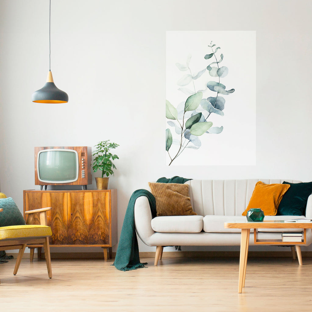 AQUA LEAF SYMPHONY Poster Vertical Autocolante