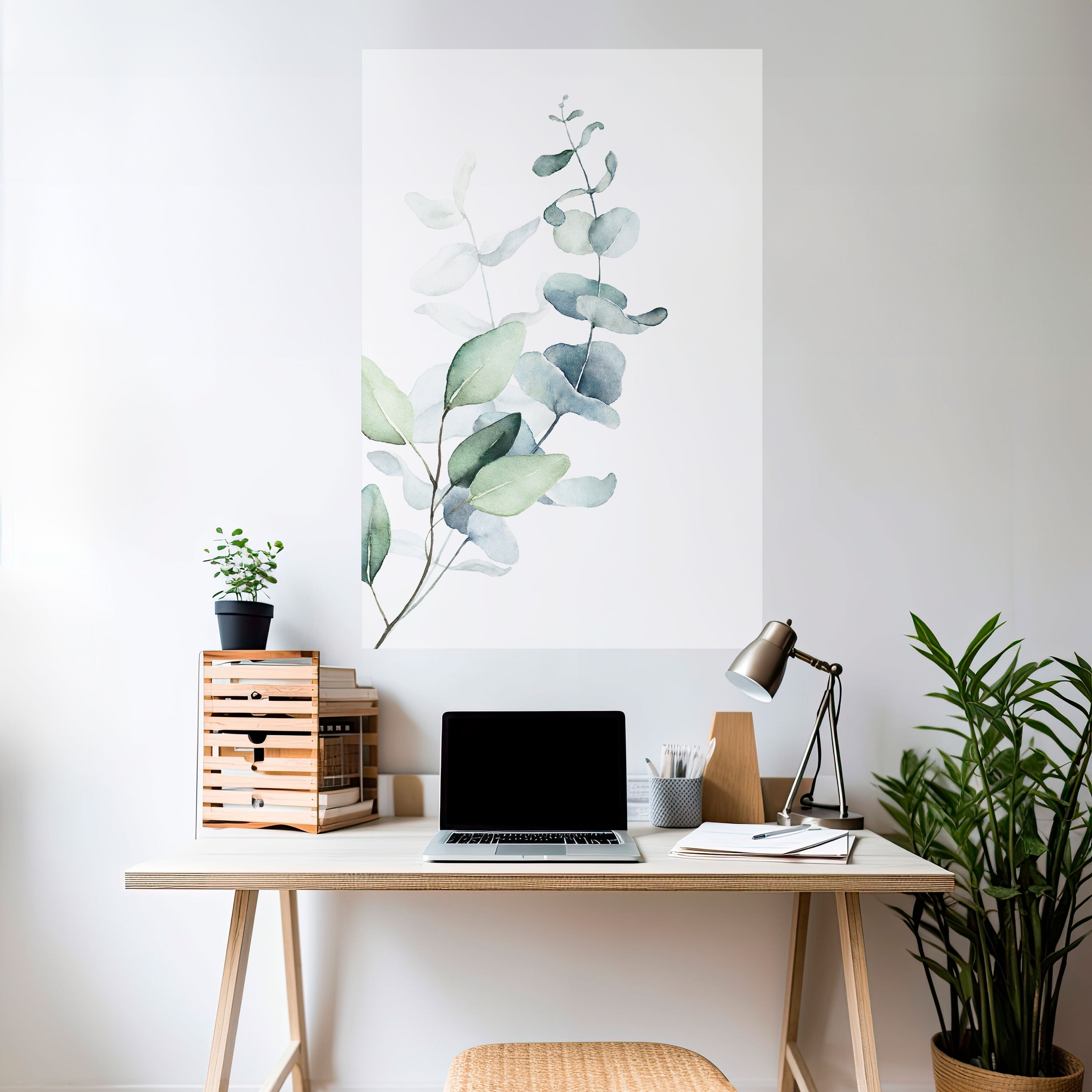 AQUA LEAF SYMPHONY Poster Vertical Autocolante