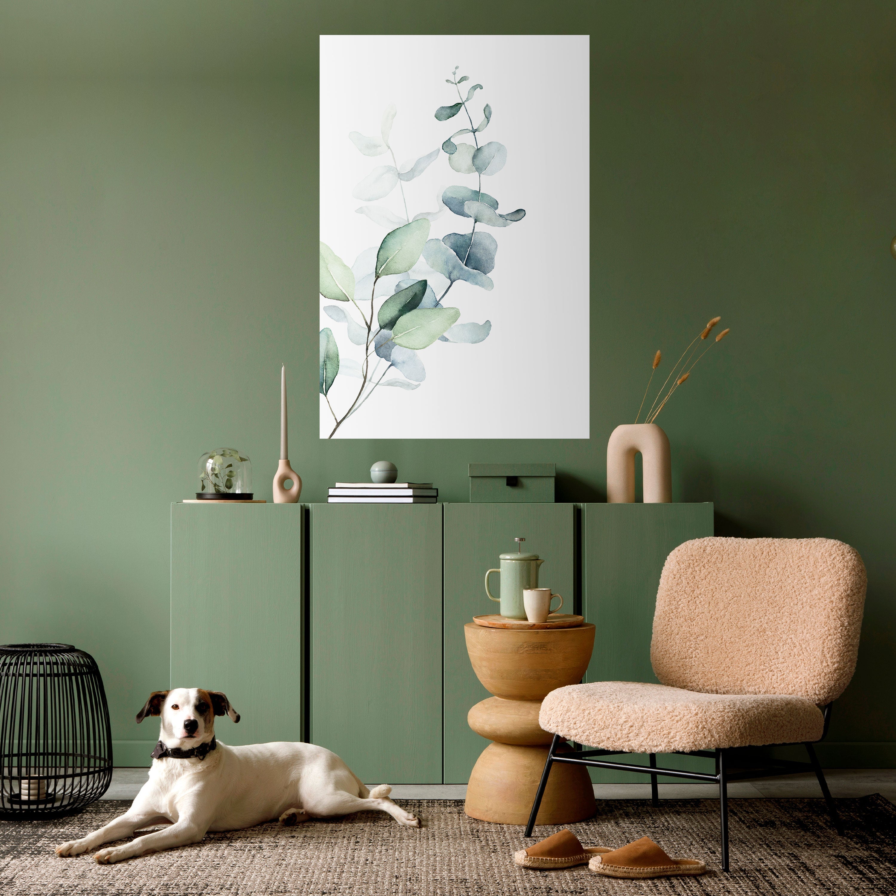 AQUA LEAF SYMPHONY Poster Vertical Autocolante