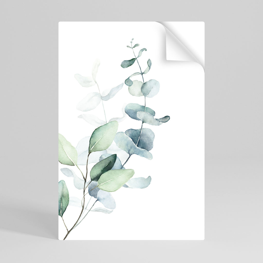 AQUA LEAF SYMPHONY Poster Vertical Autocolante
