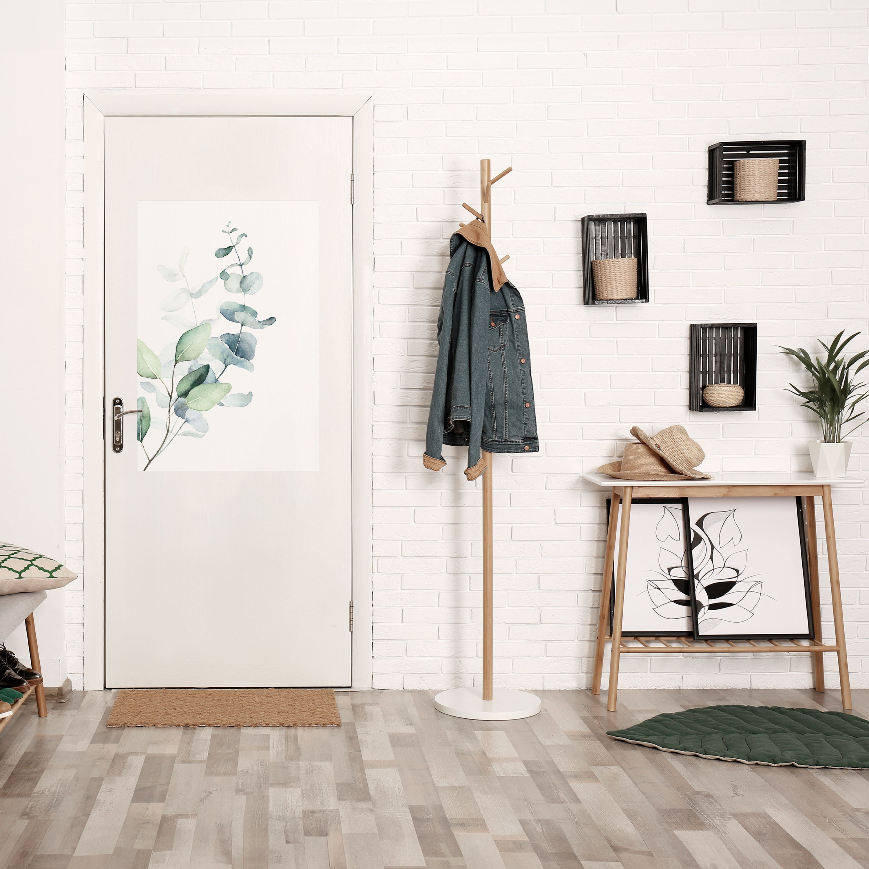 AQUA LEAF SYMPHONY Poster Vertical Autocolante