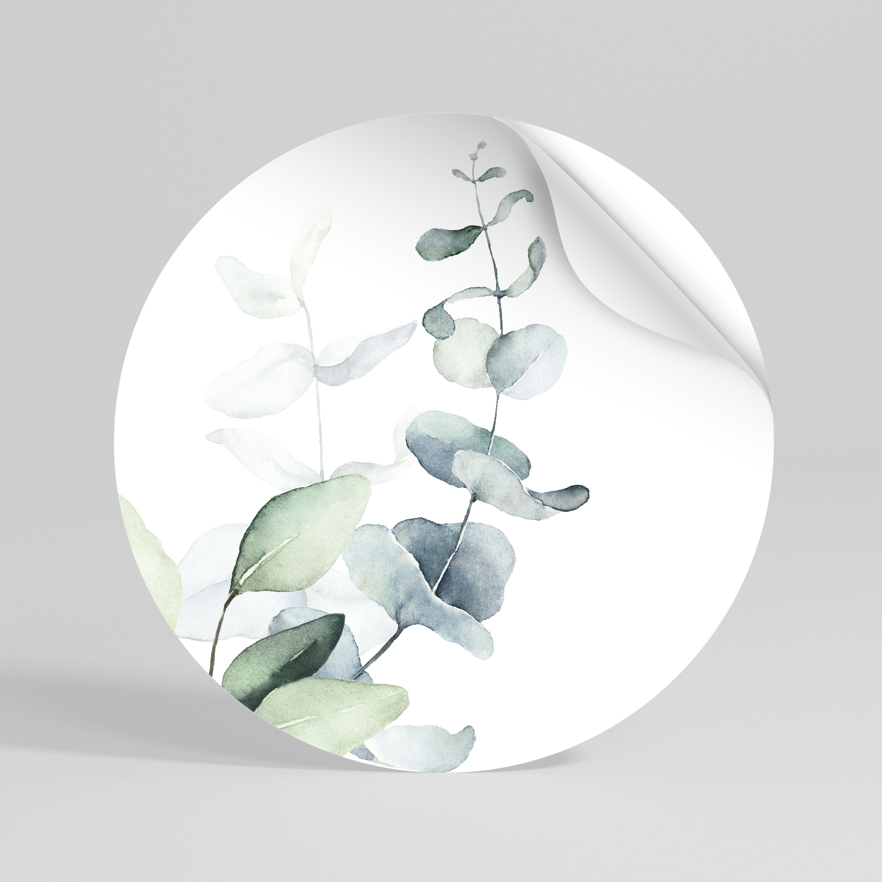 AQUA LEAF SYMPHONY Autocolante Redondo Removível