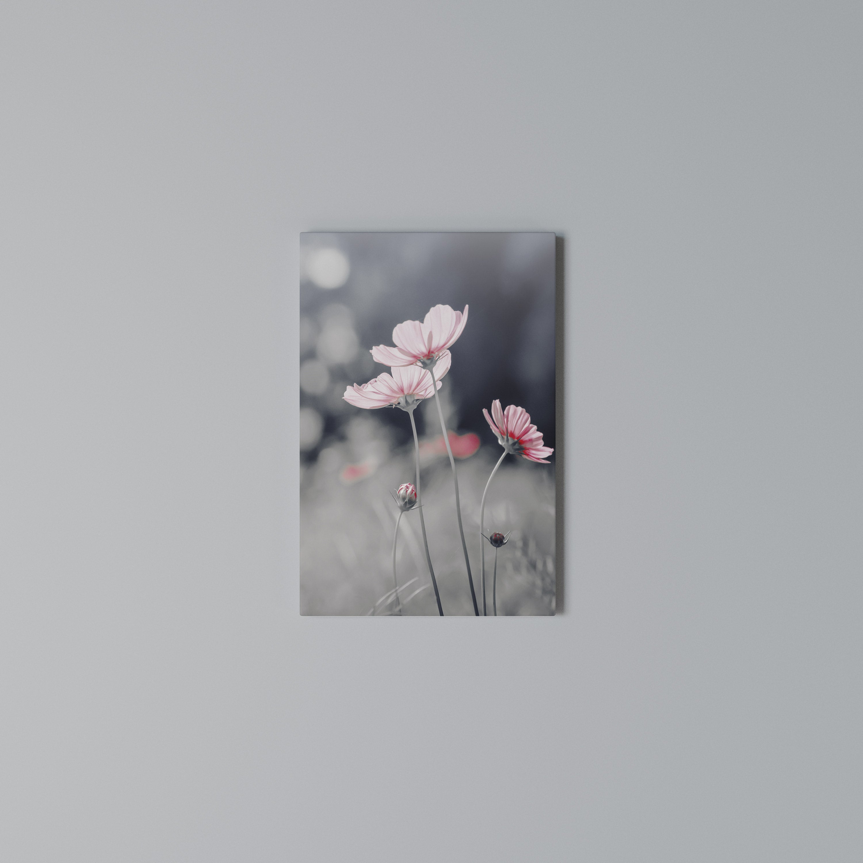 SUBTLE PETAL DANCE Quadro em tela vertical