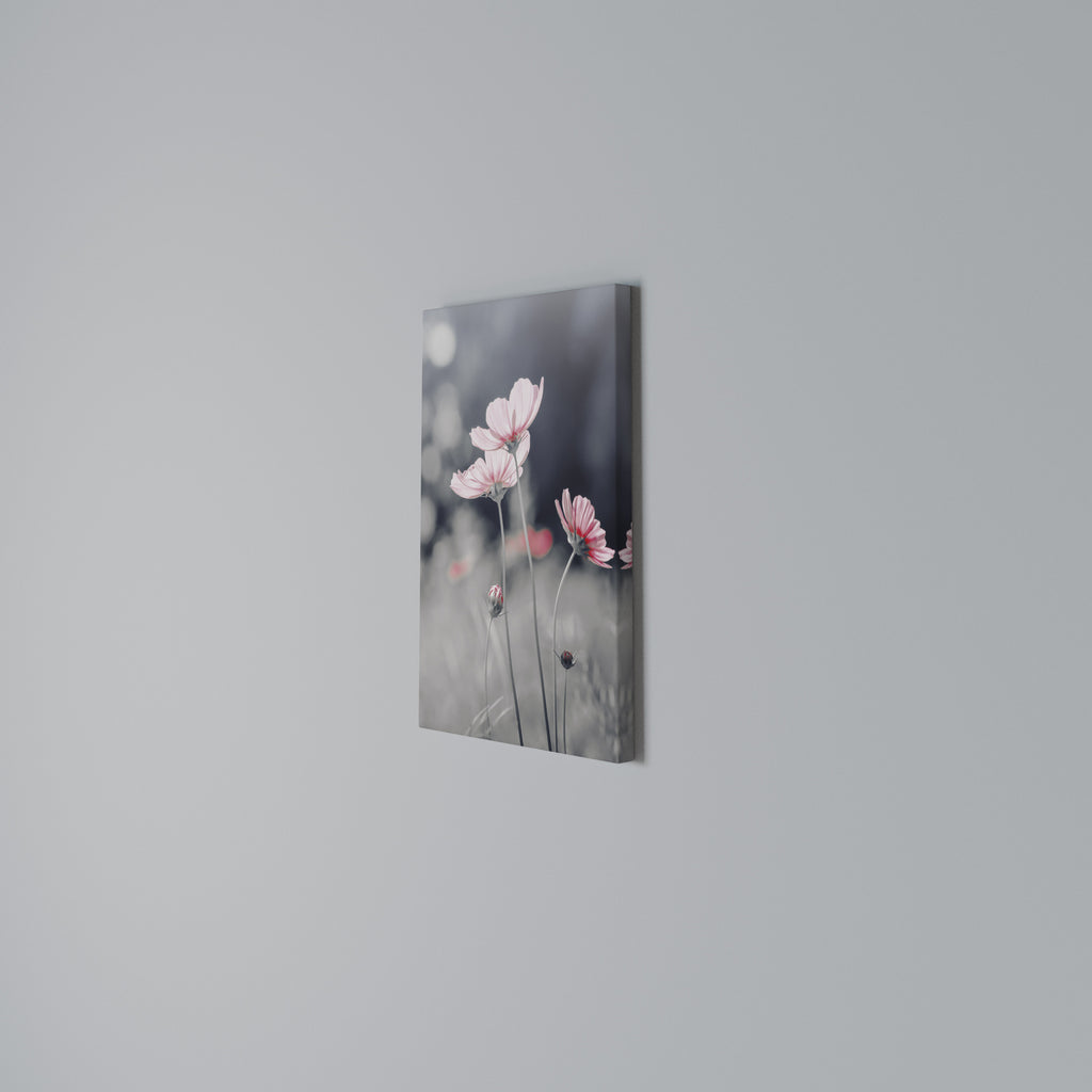 SUBTLE PETAL DANCE Vertical Canvas Print