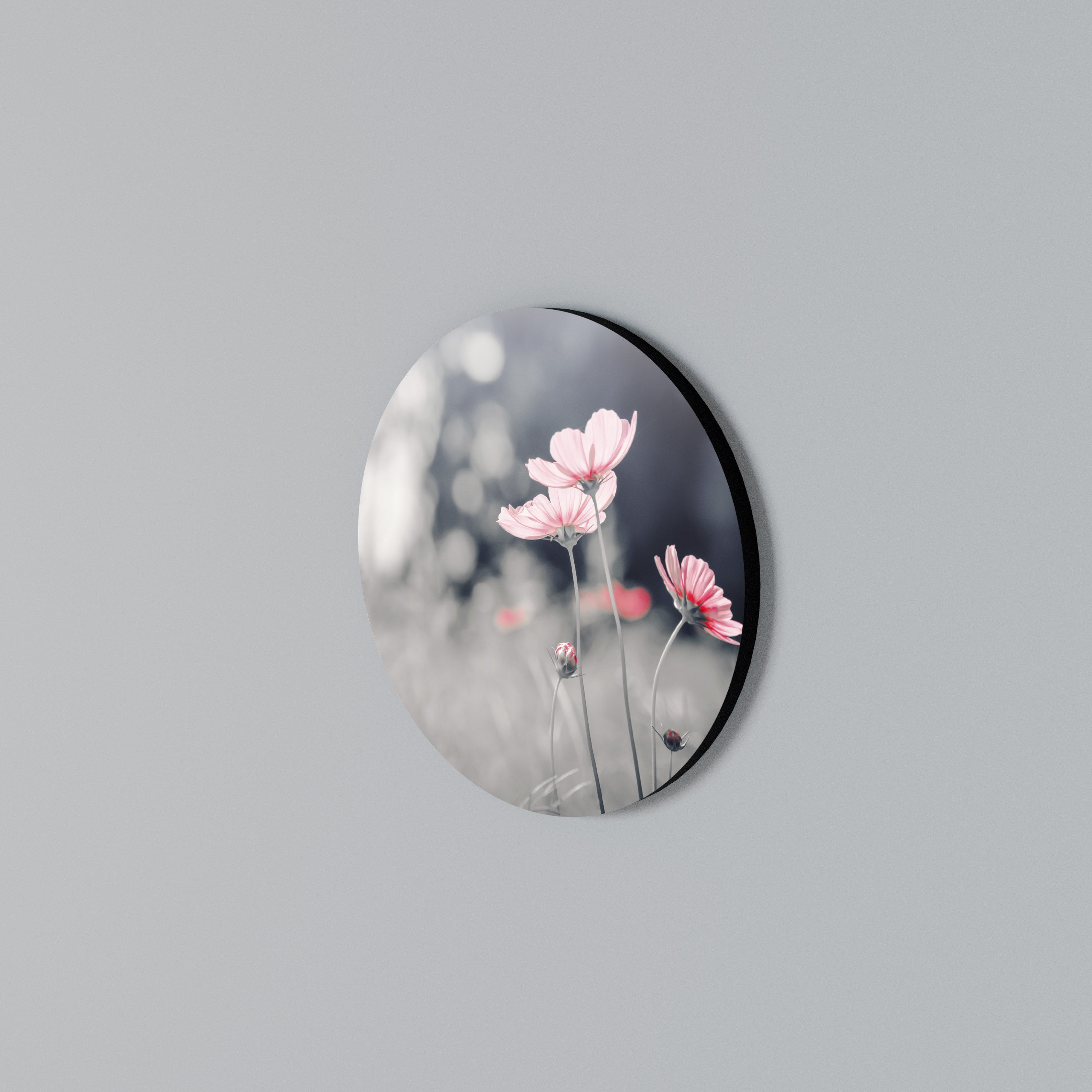 SUBTLE PETAL DANCE Arte de Parede Redonda