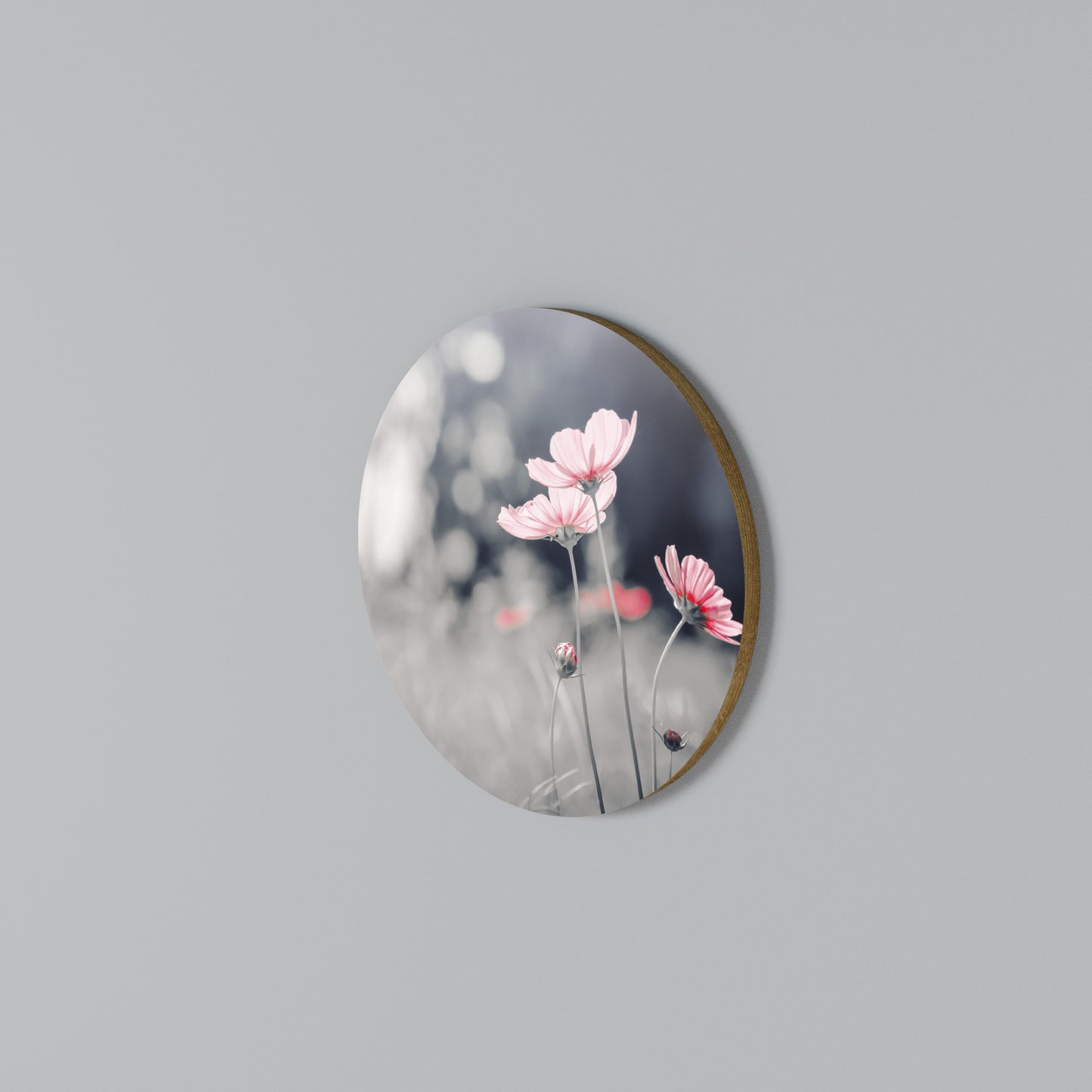 SUBTLE PETAL DANCE Arte de Parede Redonda