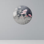 SUBTLE PETAL DANCE Quadro Redondo Decorativo