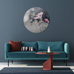 SUBTLE PETAL DANCE Quadro Redondo Decorativo