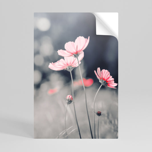 SUBTLE PETAL DANCE Póster Autocolante Vertical