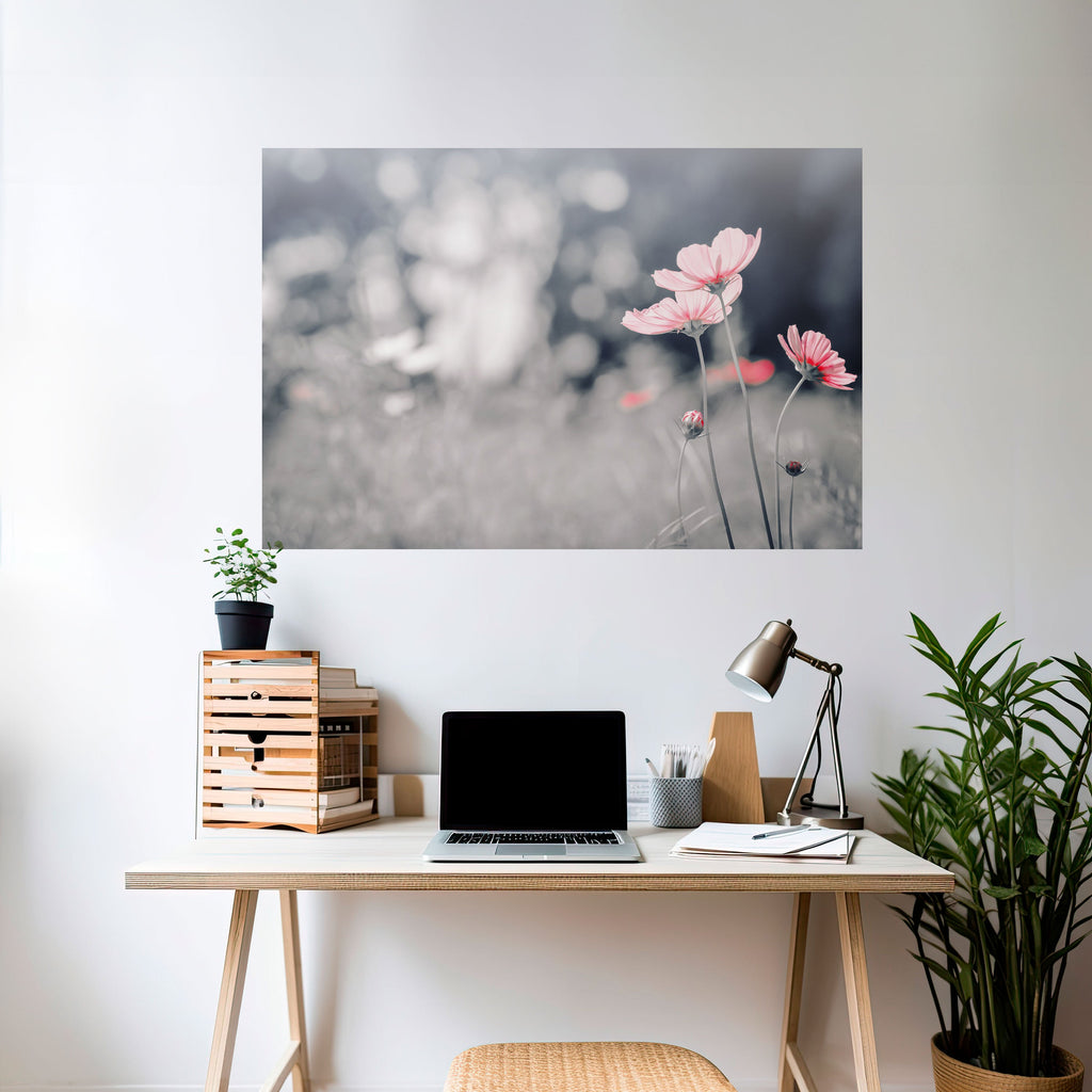 SUBTLE PETAL DANCE Poster Horizontal Autocolante