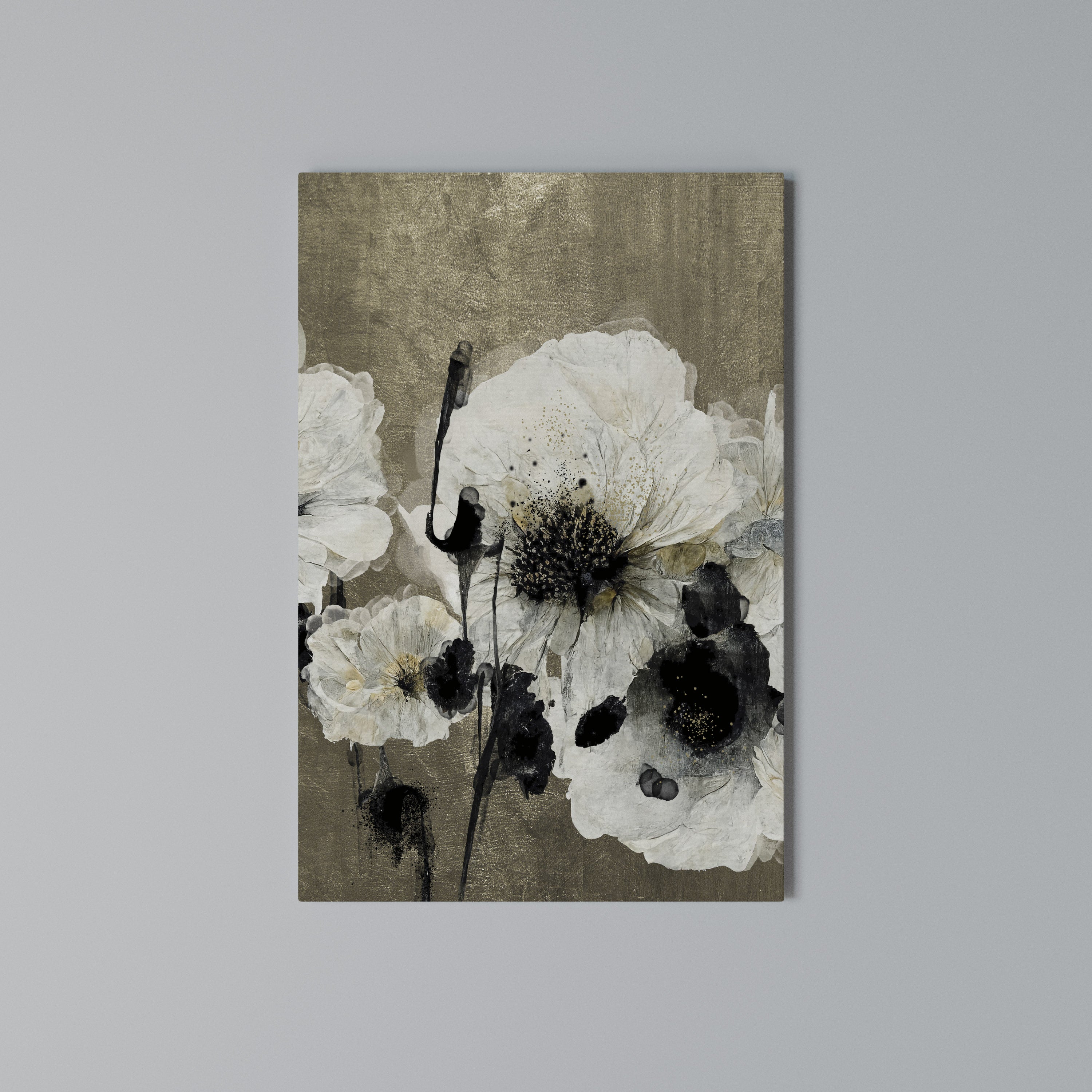 HARMONY IN WHITE Quadro em tela vertical