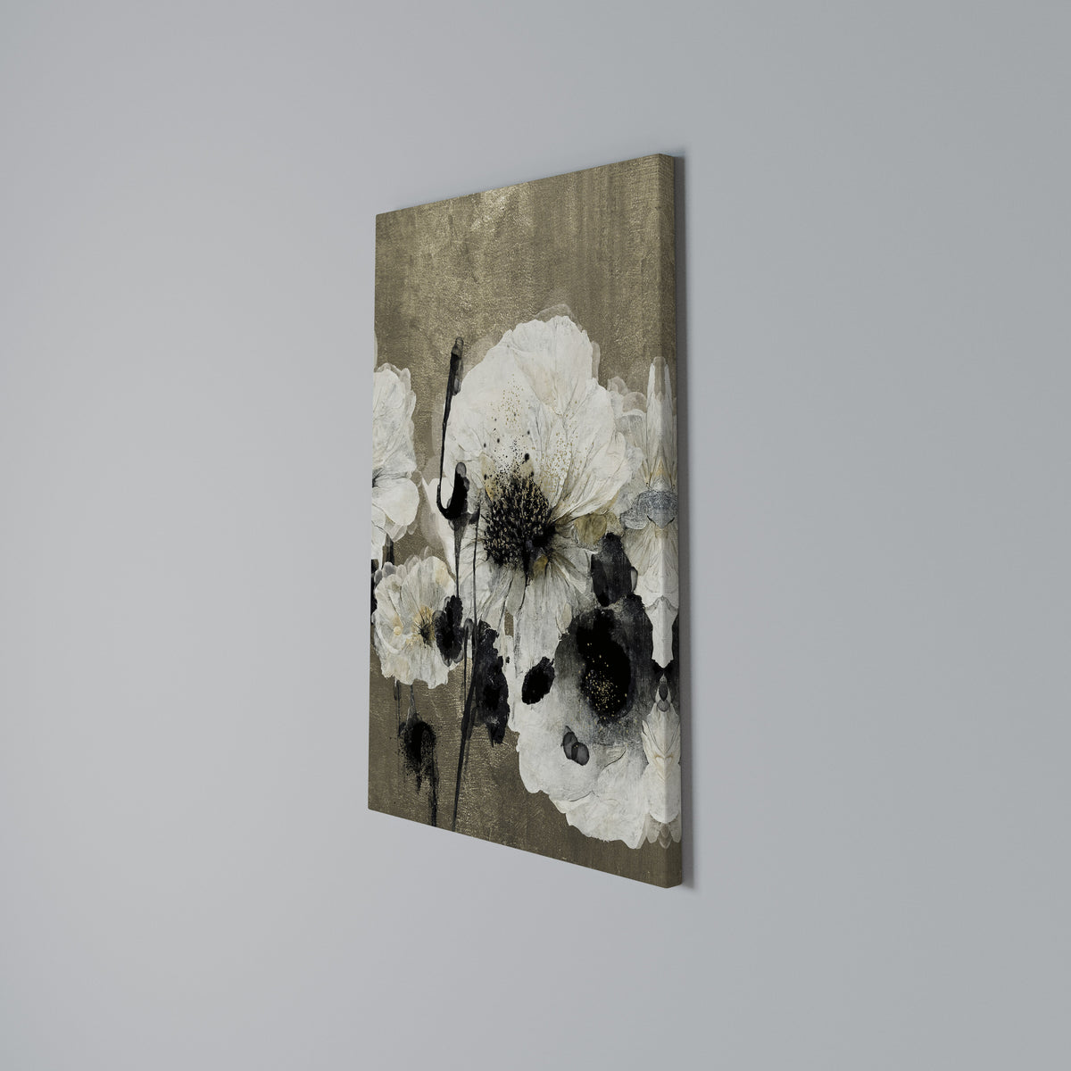 HARMONY IN WHITE Quadro em tela vertical