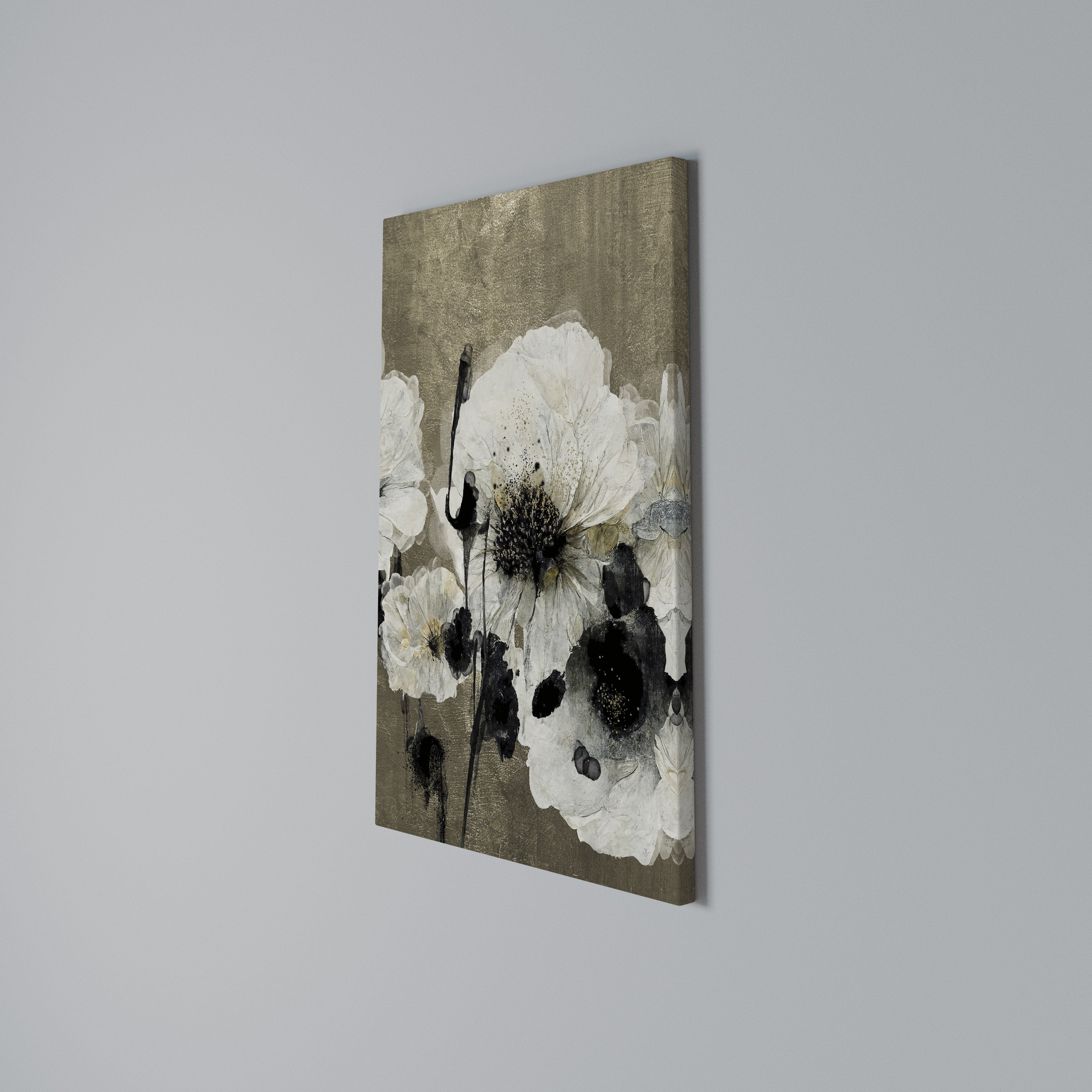 HARMONY IN WHITE Quadro em tela vertical