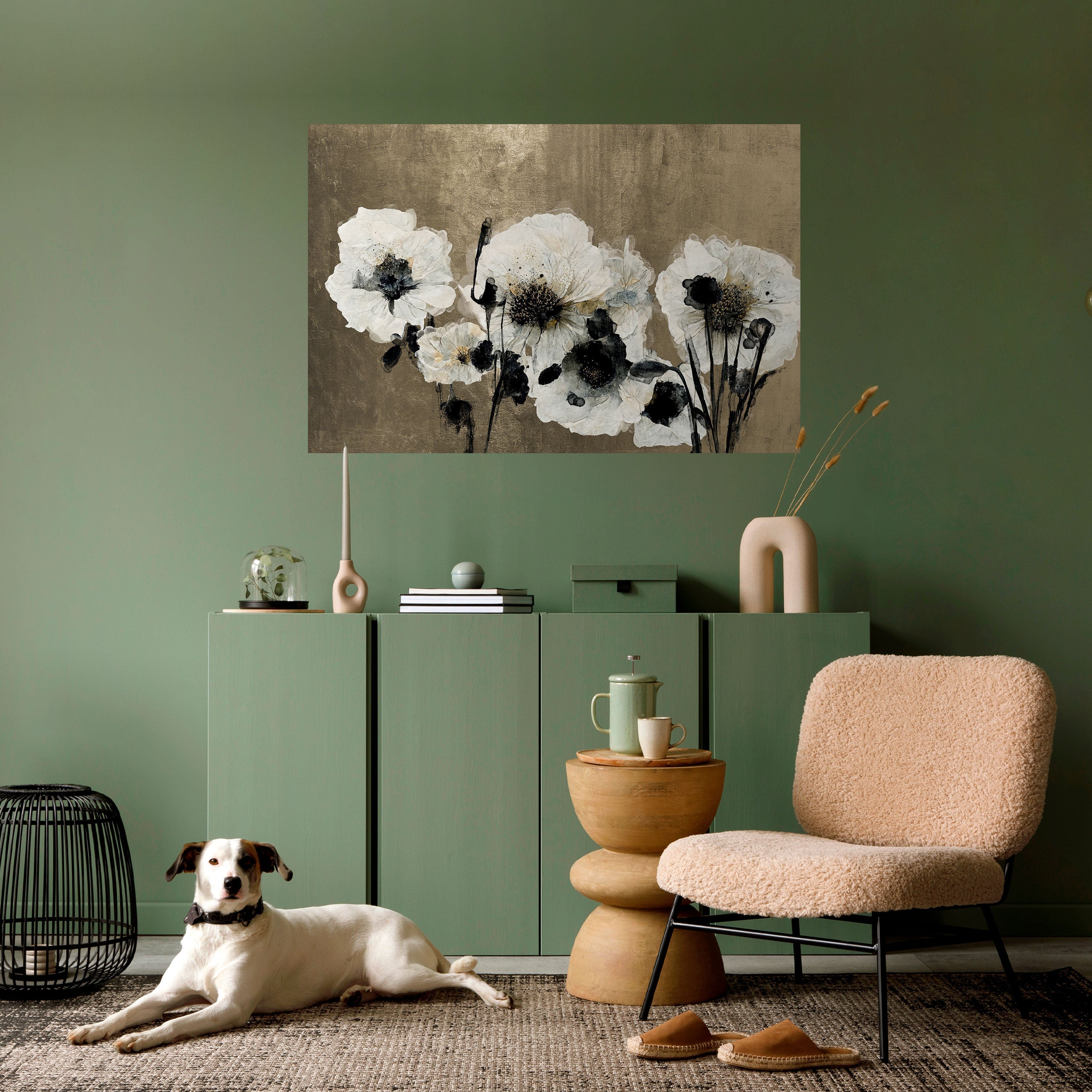 HARMONY IN WHITE Poster Horizontal Autocolante