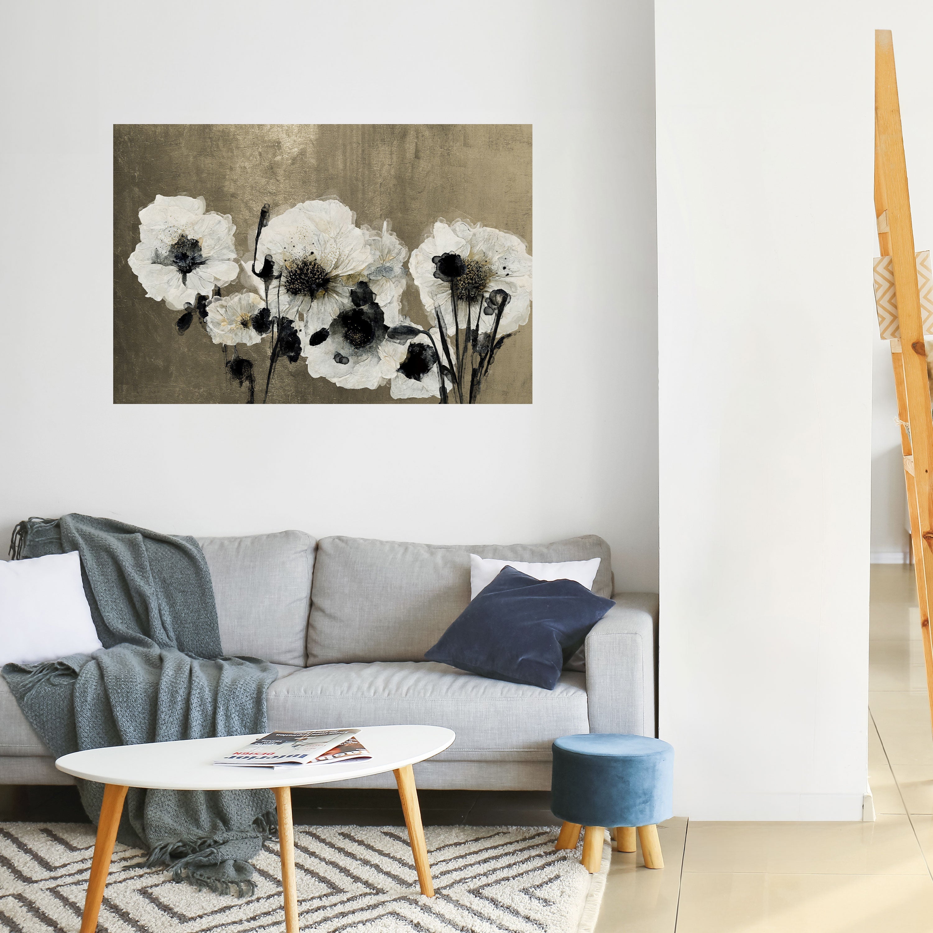 HARMONY IN WHITE Poster Horizontal Autocolante