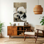 HARMONY IN WHITE Peel and Stick Vertical Poster