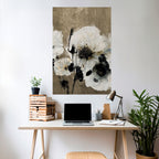 HARMONY IN WHITE Peel and Stick Vertical Poster