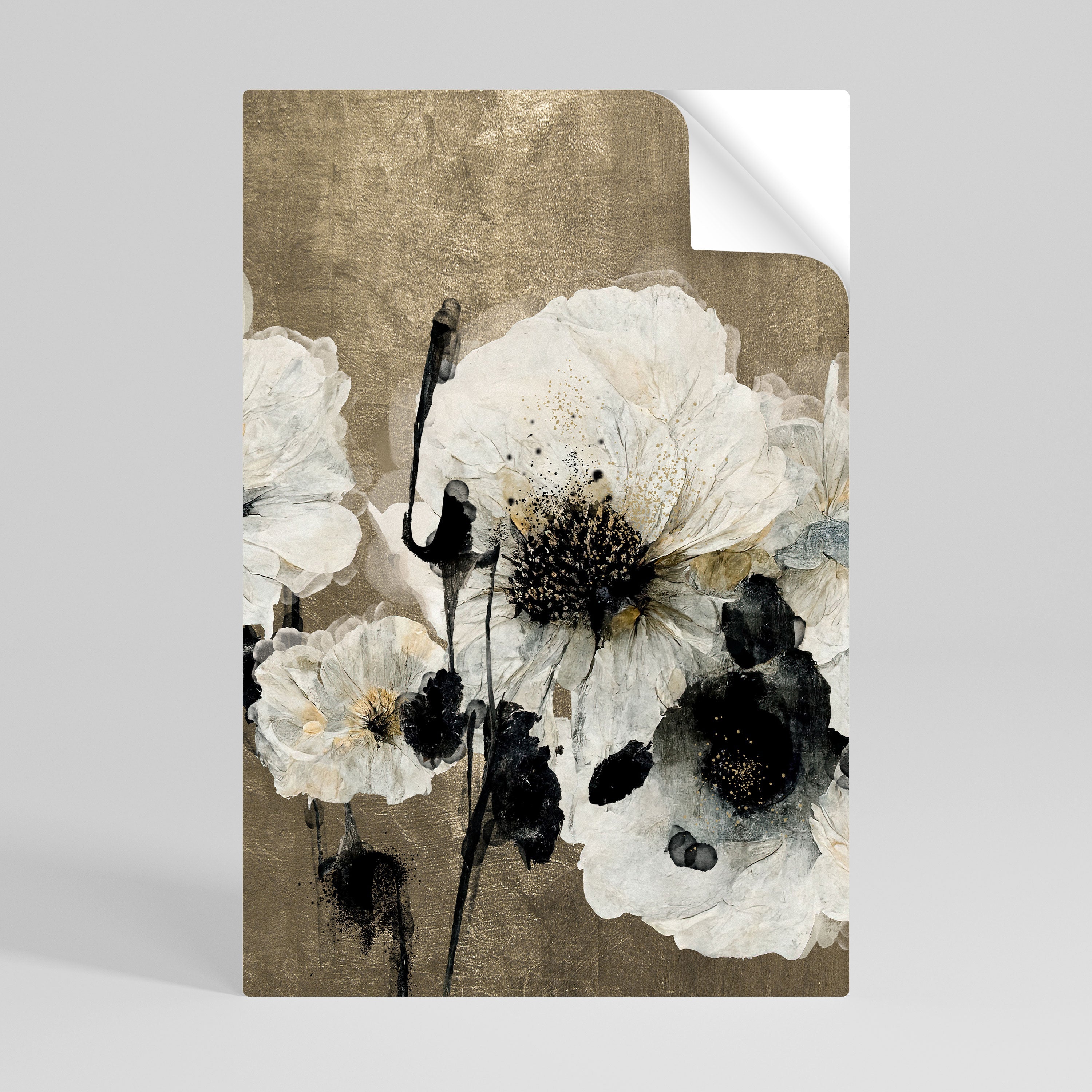 HARMONY IN WHITE Poster Vertical Autocolante