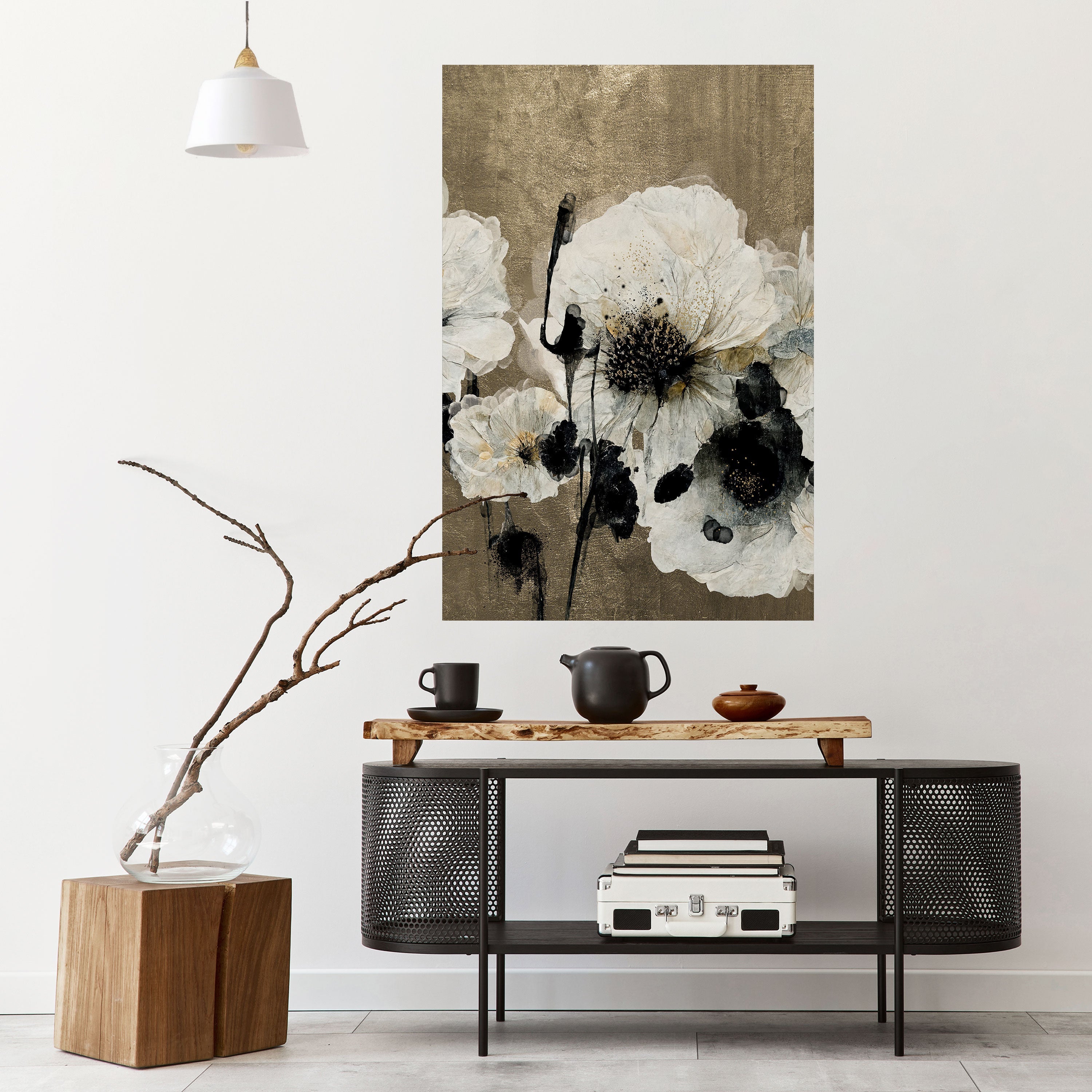 HARMONY IN WHITE Poster Vertical Autocolante