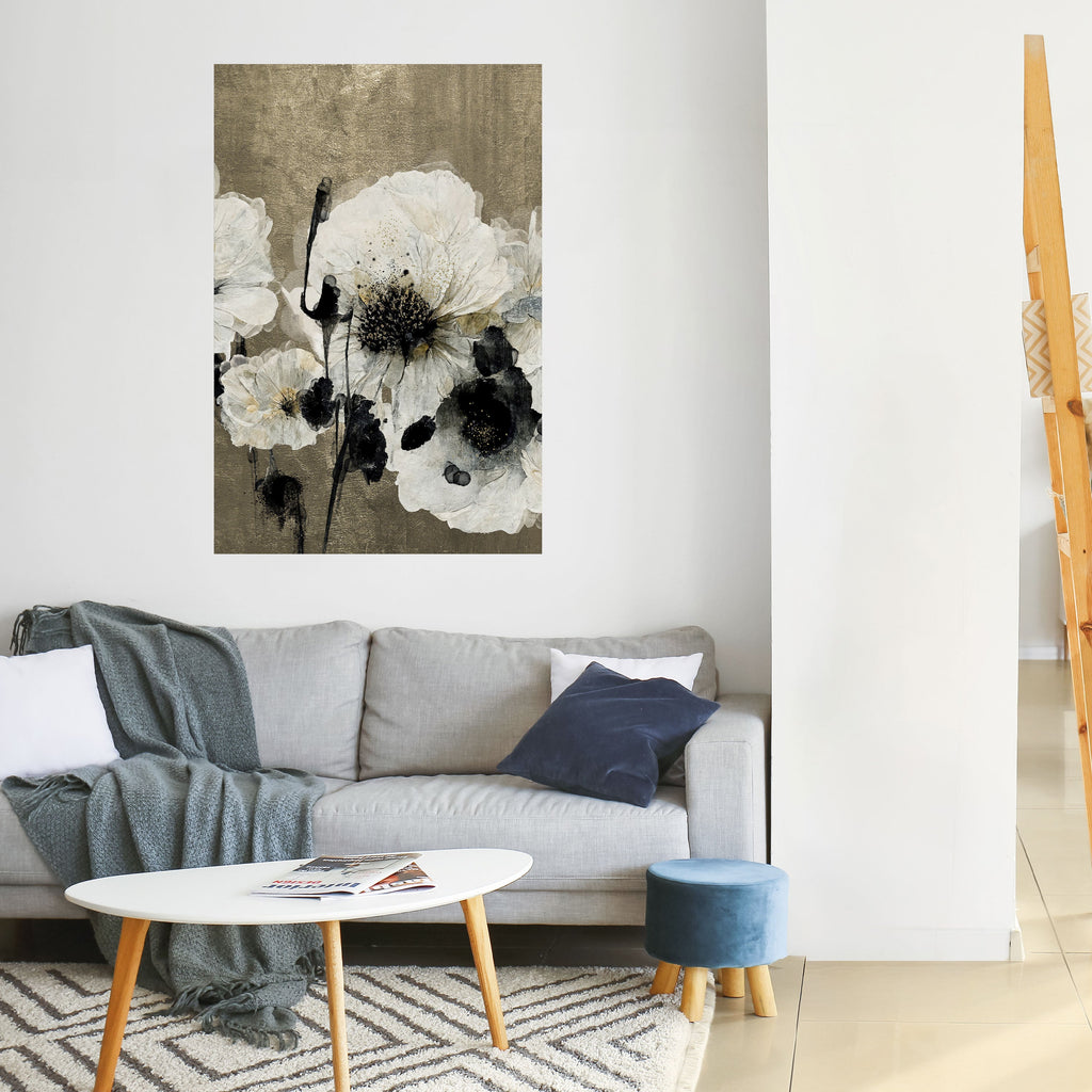 HARMONY IN WHITE Peel and Stick Vertical Poster