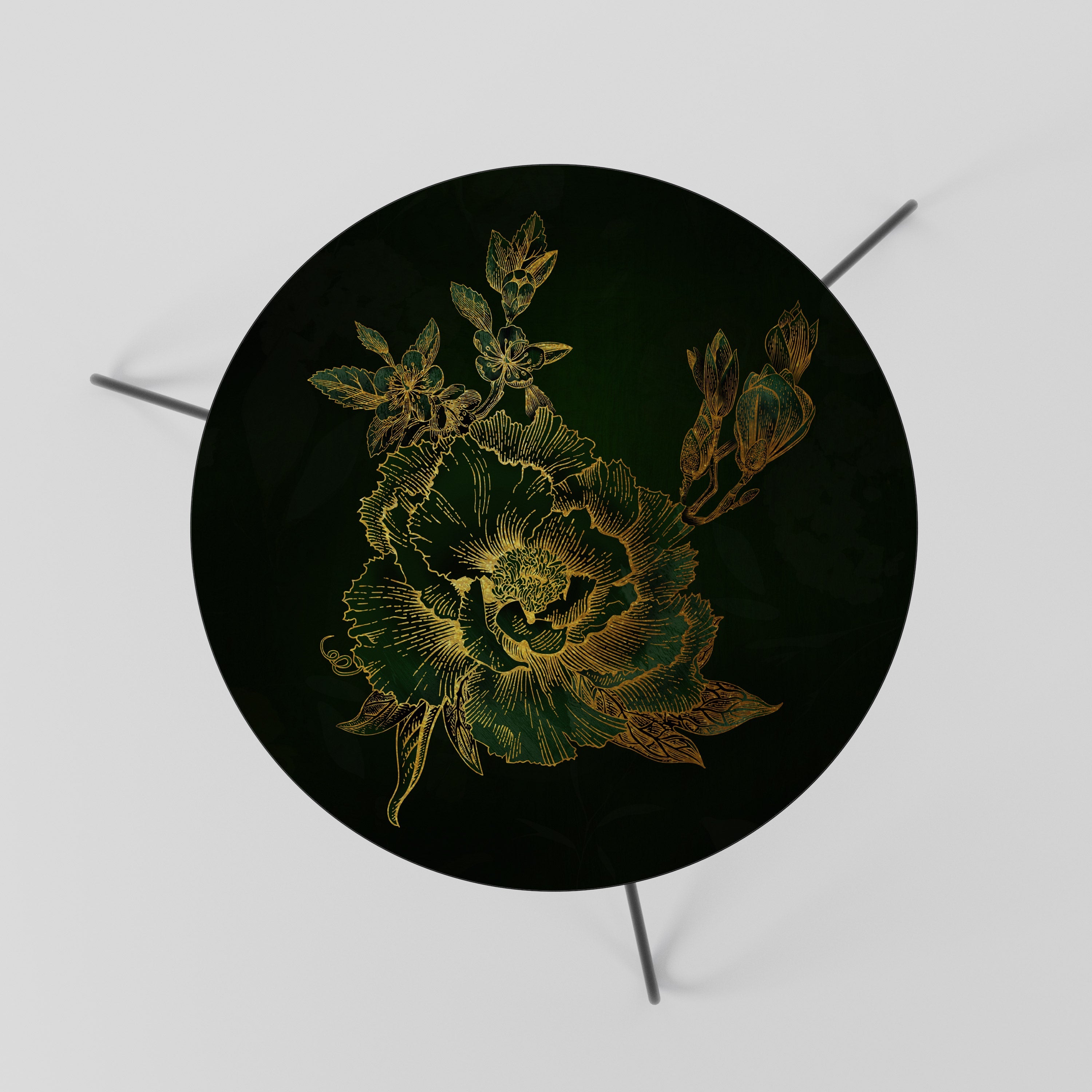 MIDNIGHT FLORAL GLIMMER Mesa de Centro 60