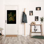 MIDNIGHT FLORAL GLIMMER Poster Vertical Autocolante