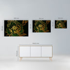 MIDNIGHT FLORAL GLIMMER Peel and Stick Horizontal Poster